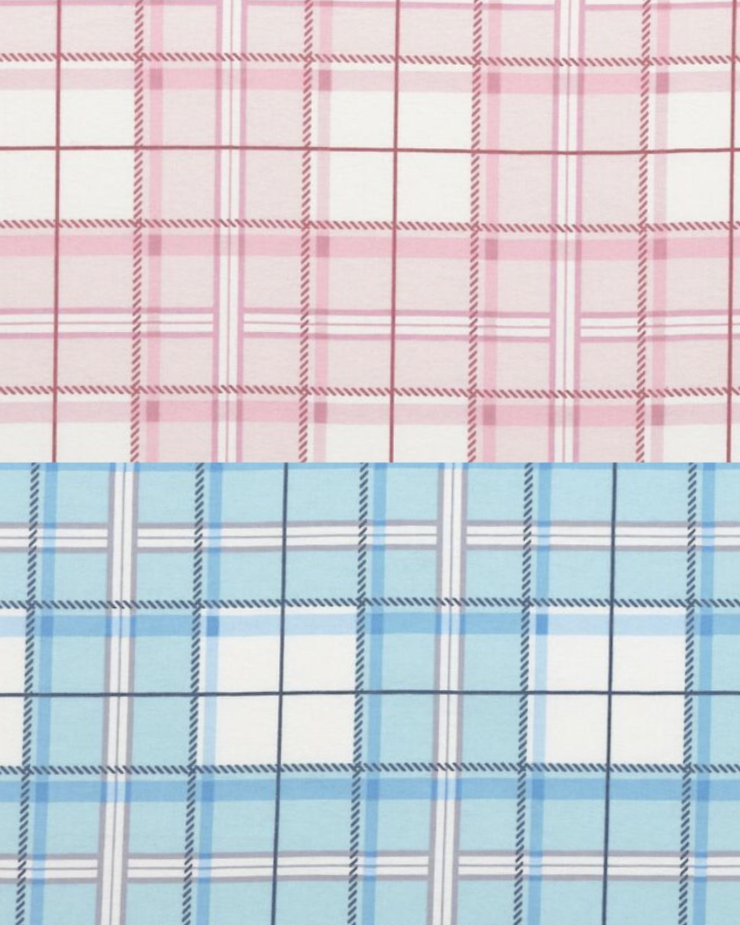 Mia in Blue/Pink Flannel (warm)