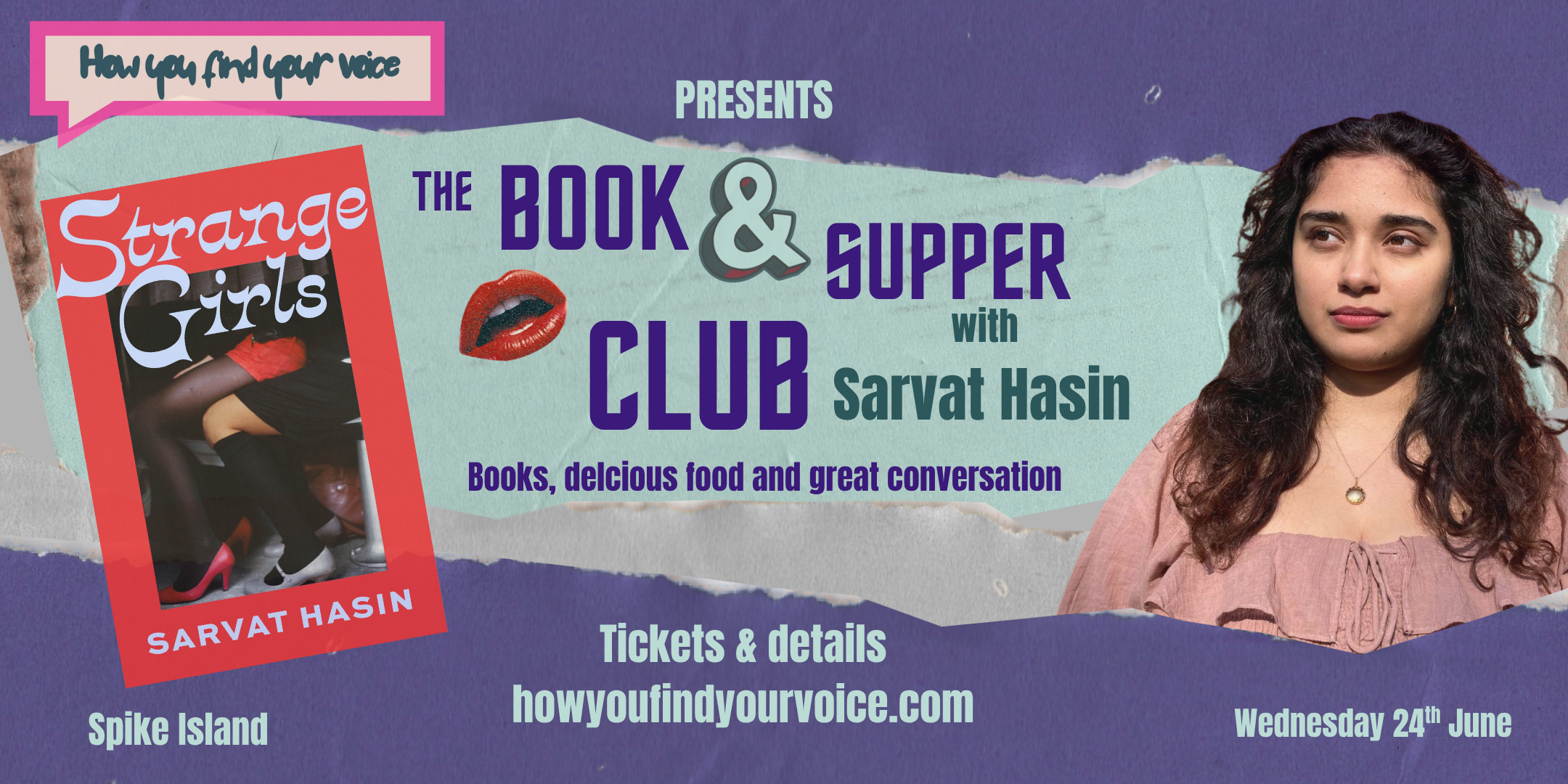 HYFYV Book & Supper Club with Sarvat Hasin