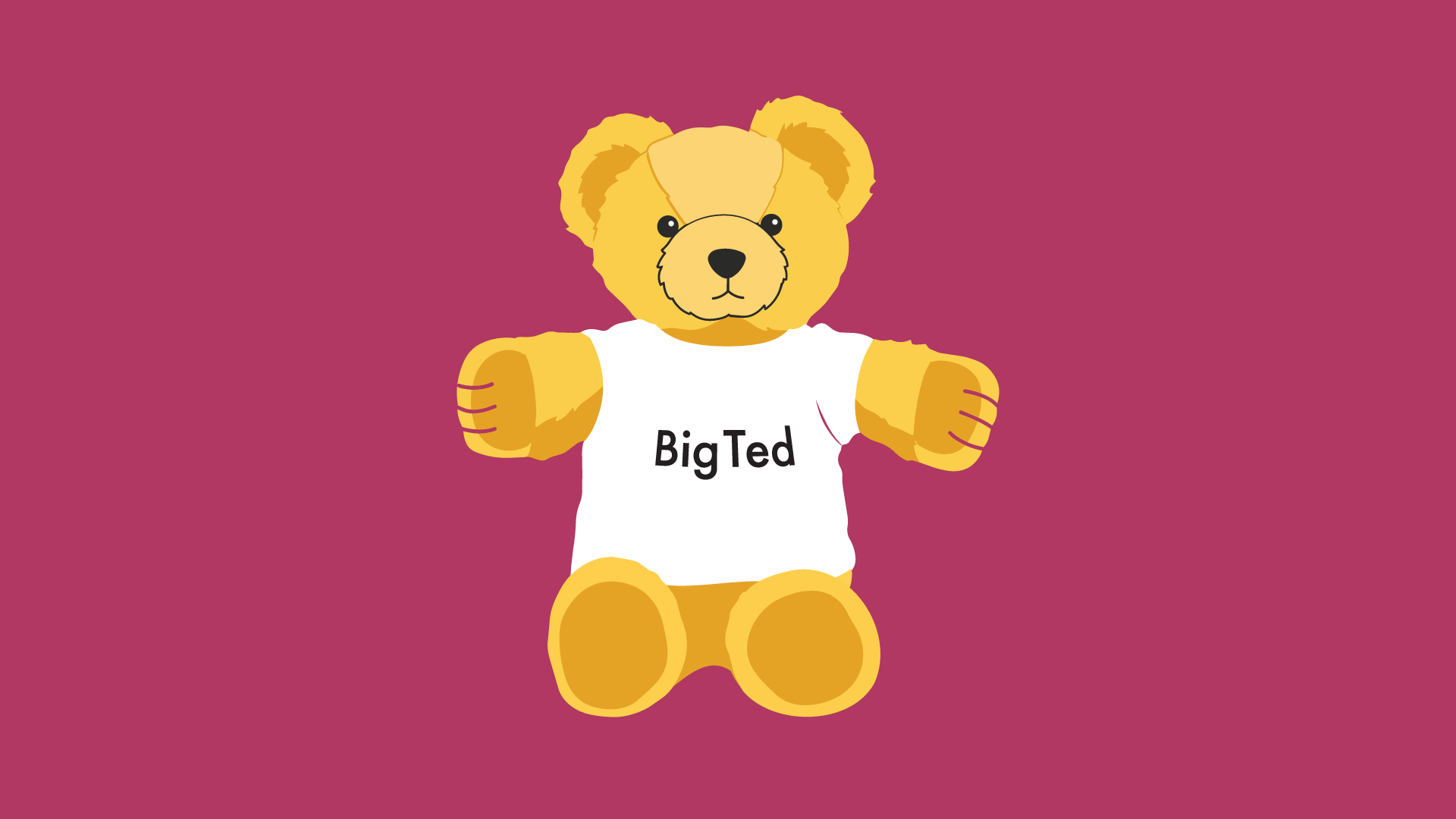 A yellow bear named Big Ted