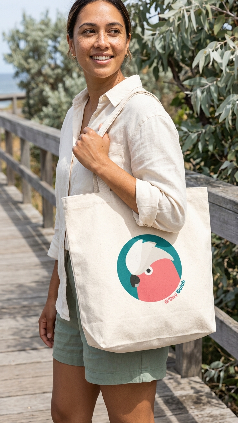 G'Day Galah Cotton Tote Bag