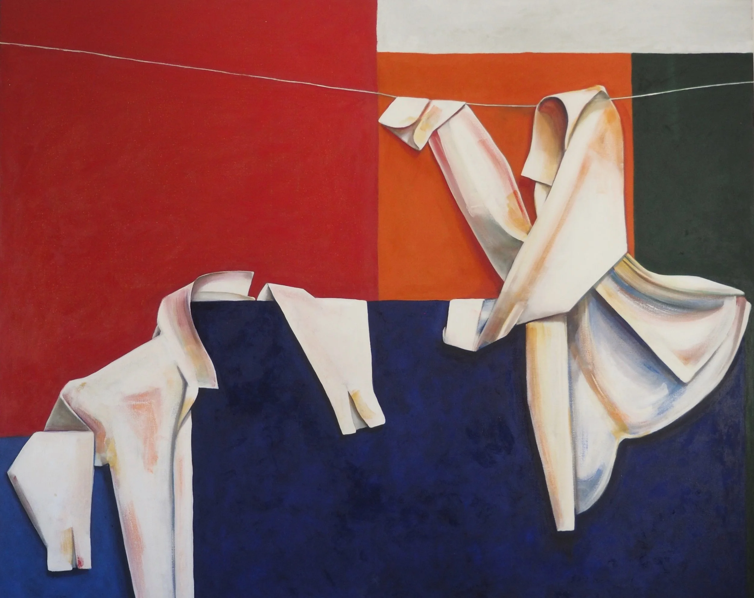 Chatting, 2008, oil on canvas, 130x162 cm