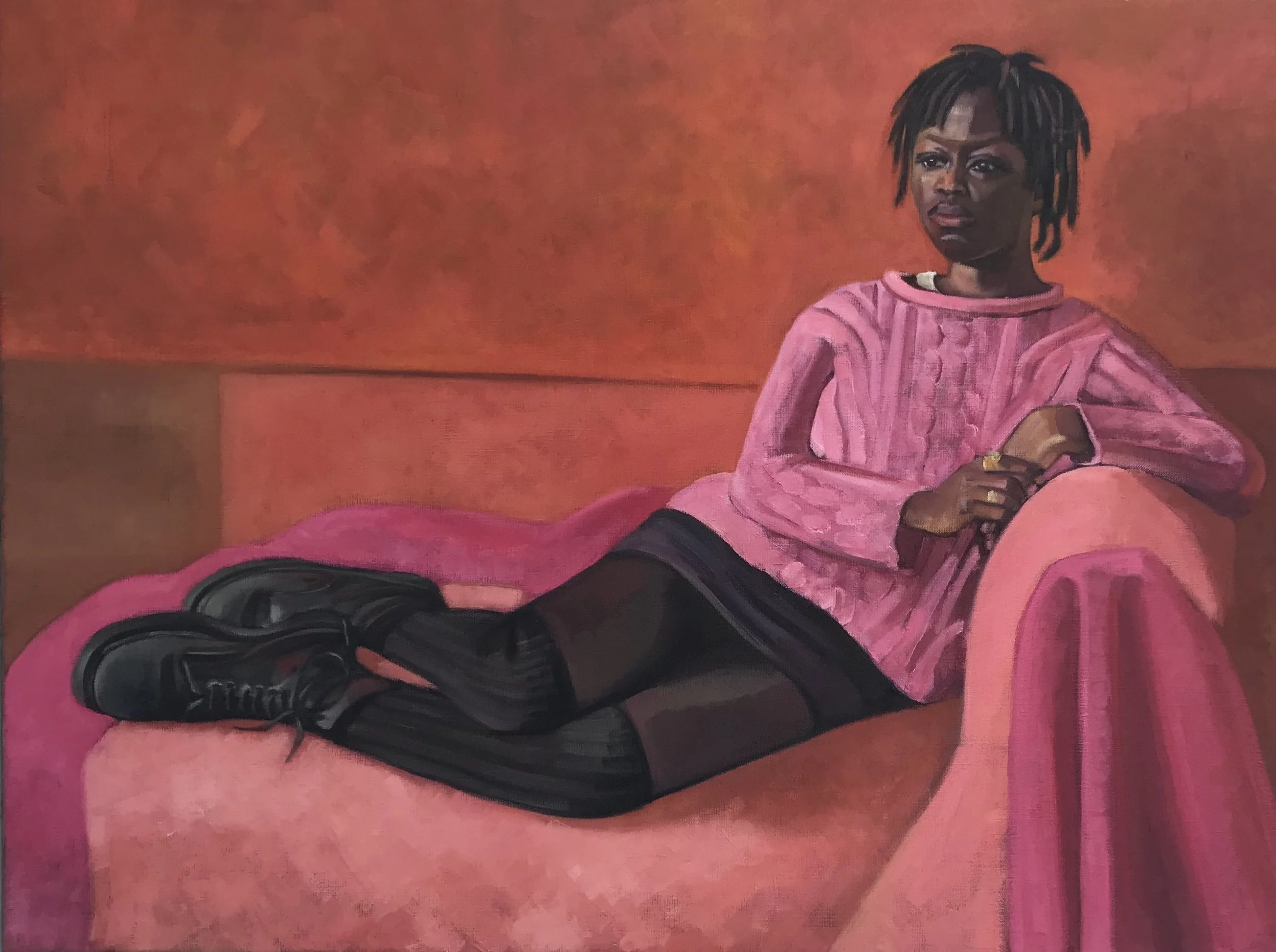 Fatima,  2018,  oil on canvas, 60x80 cm