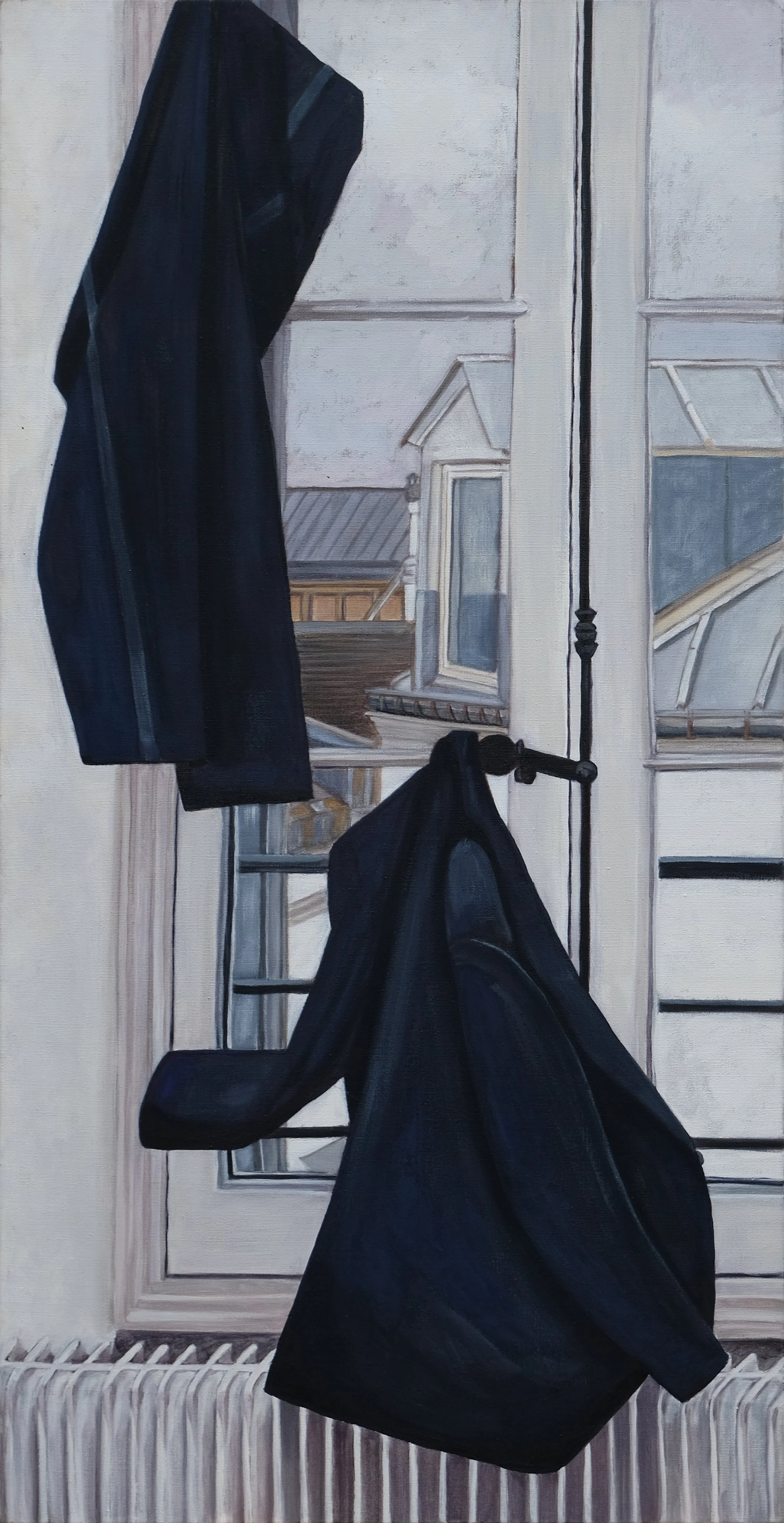 Tribute to Rohner, 2007, oil on canvas, 120x60 cm