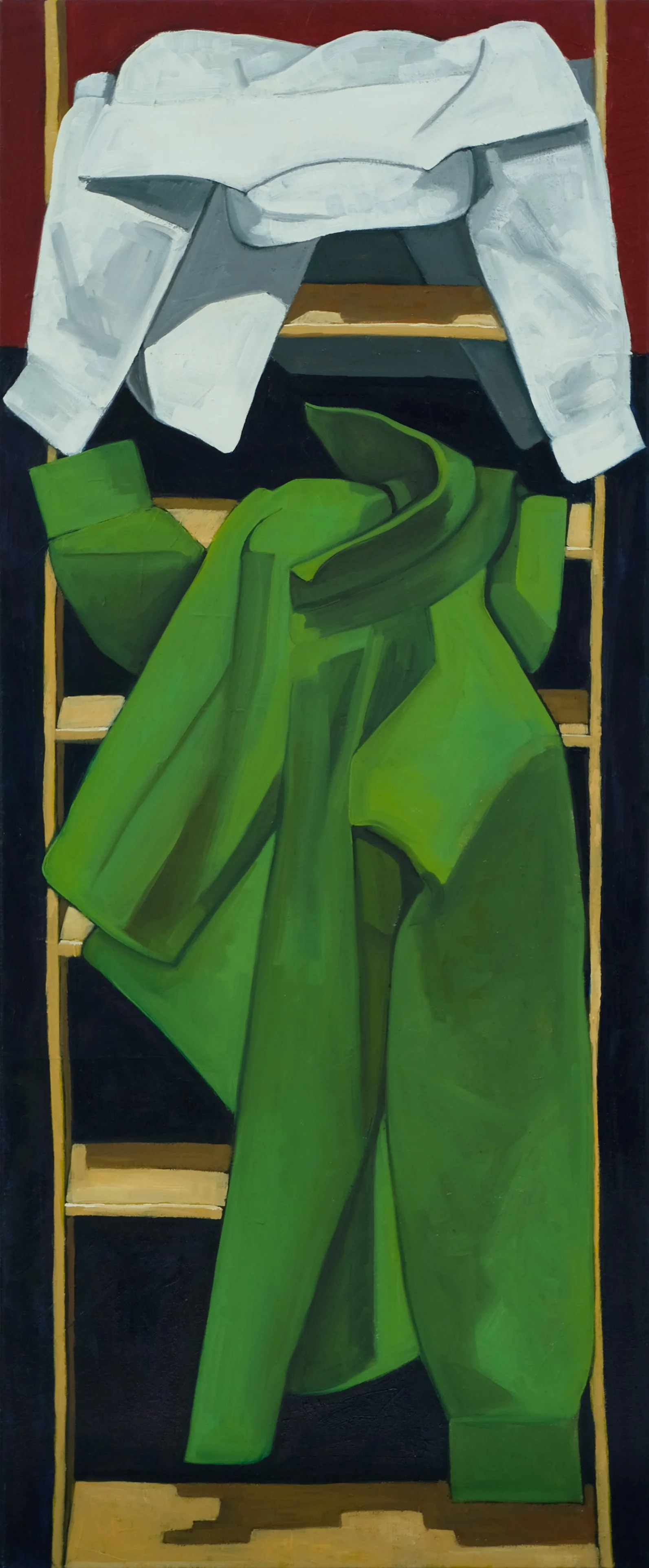 Two lovers, 2021, oil on canvas, 120x50 cm