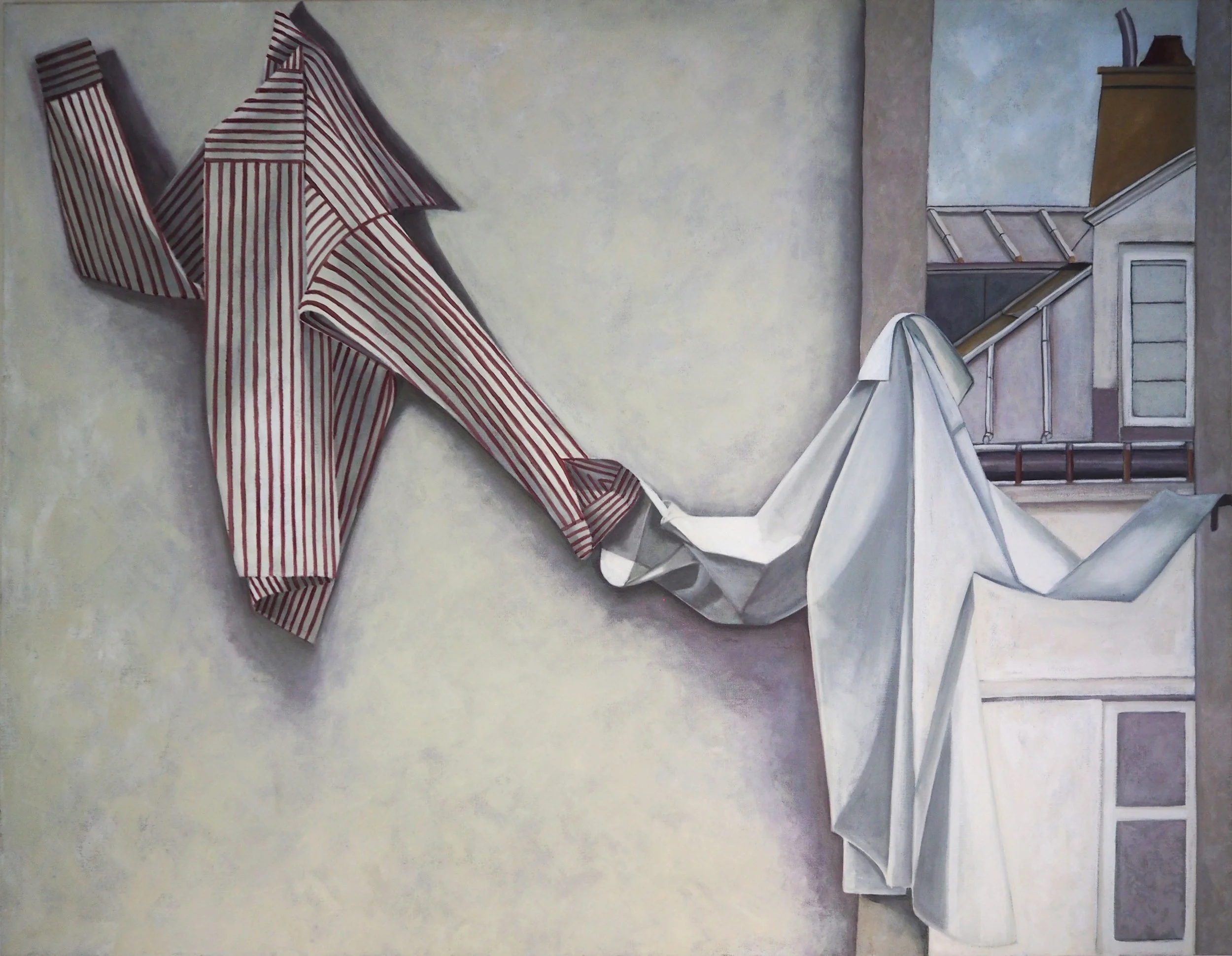 Going out, 2007, oil on canvas, 136x182 cm