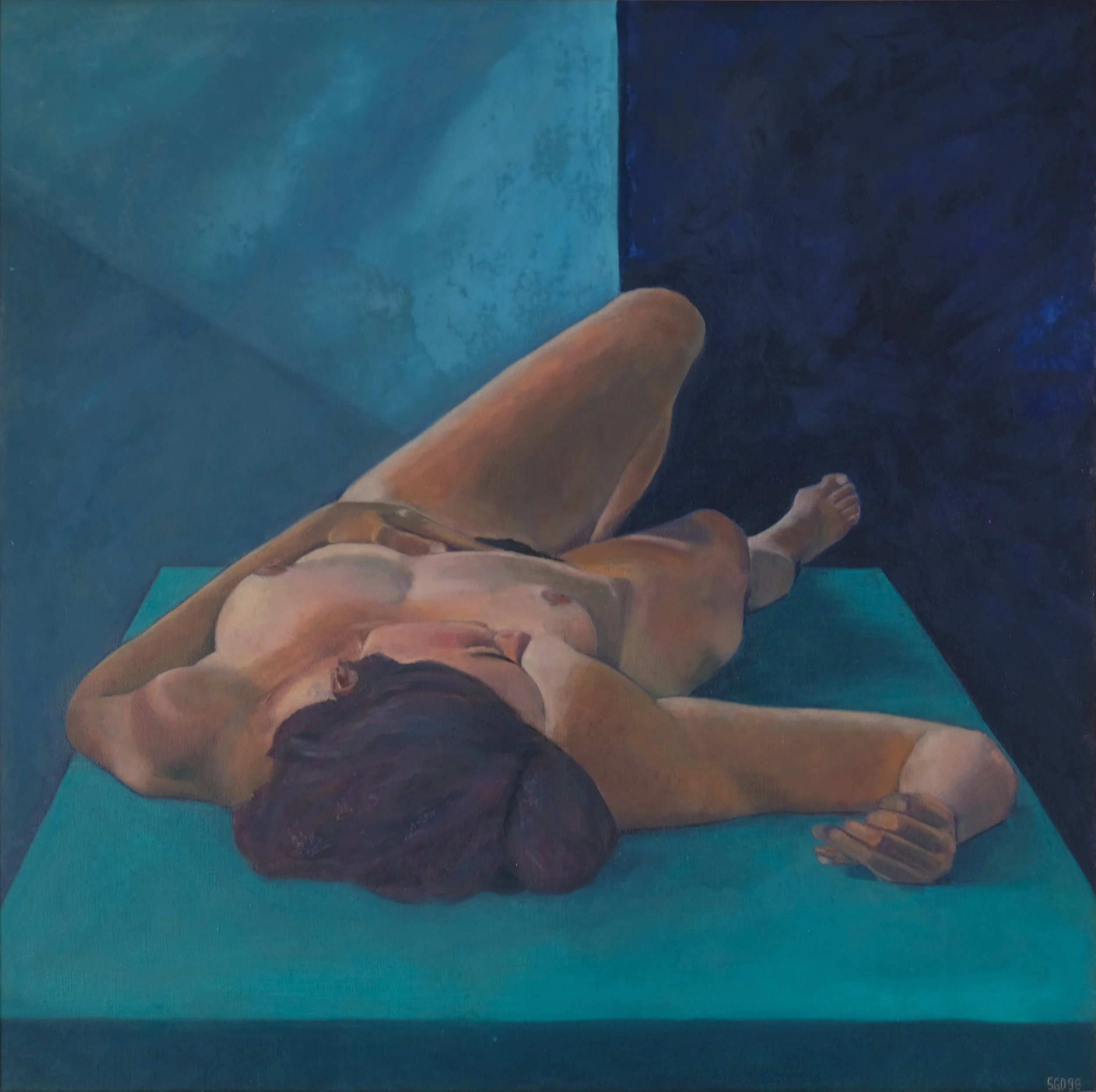 Karen, 1998, oil on canvas, 105x105 cm