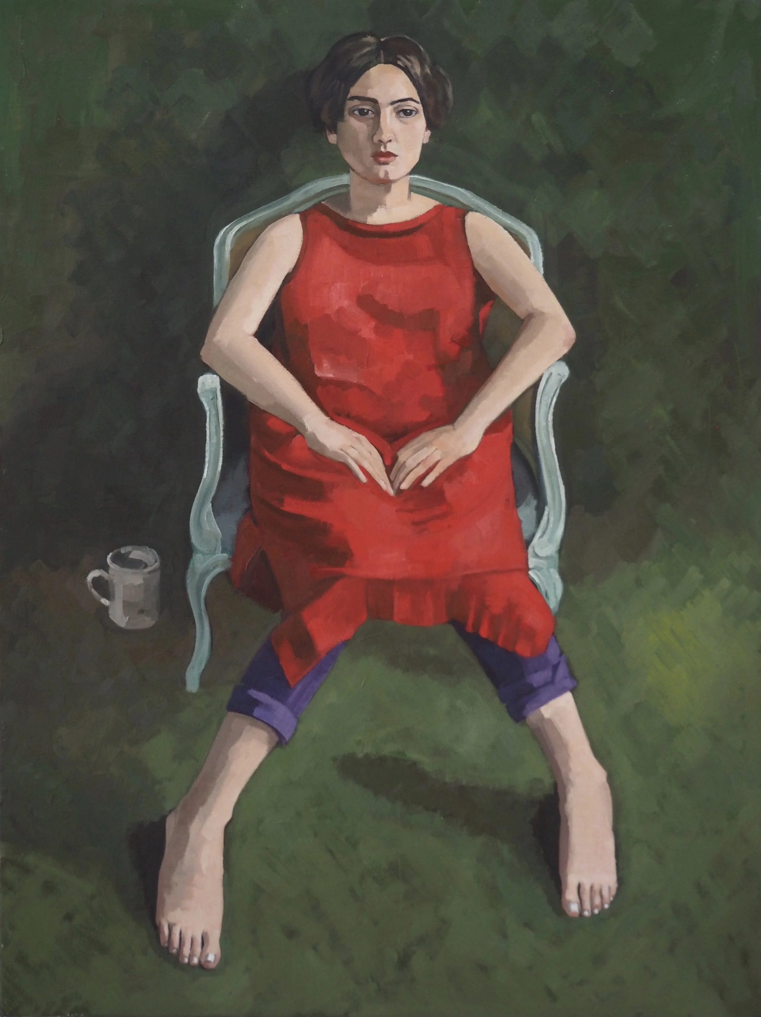 Olivia, 2017, oil on canvas, 101x76 cm