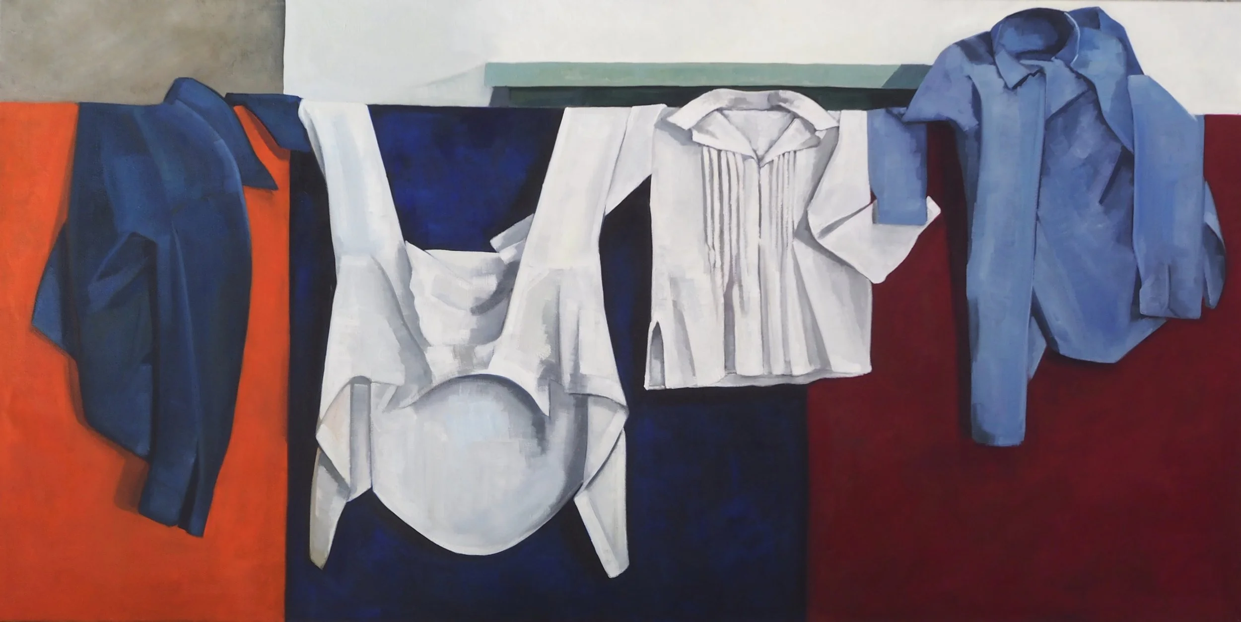 Family portrait, 2016, oil on canvas, 91x182 cm