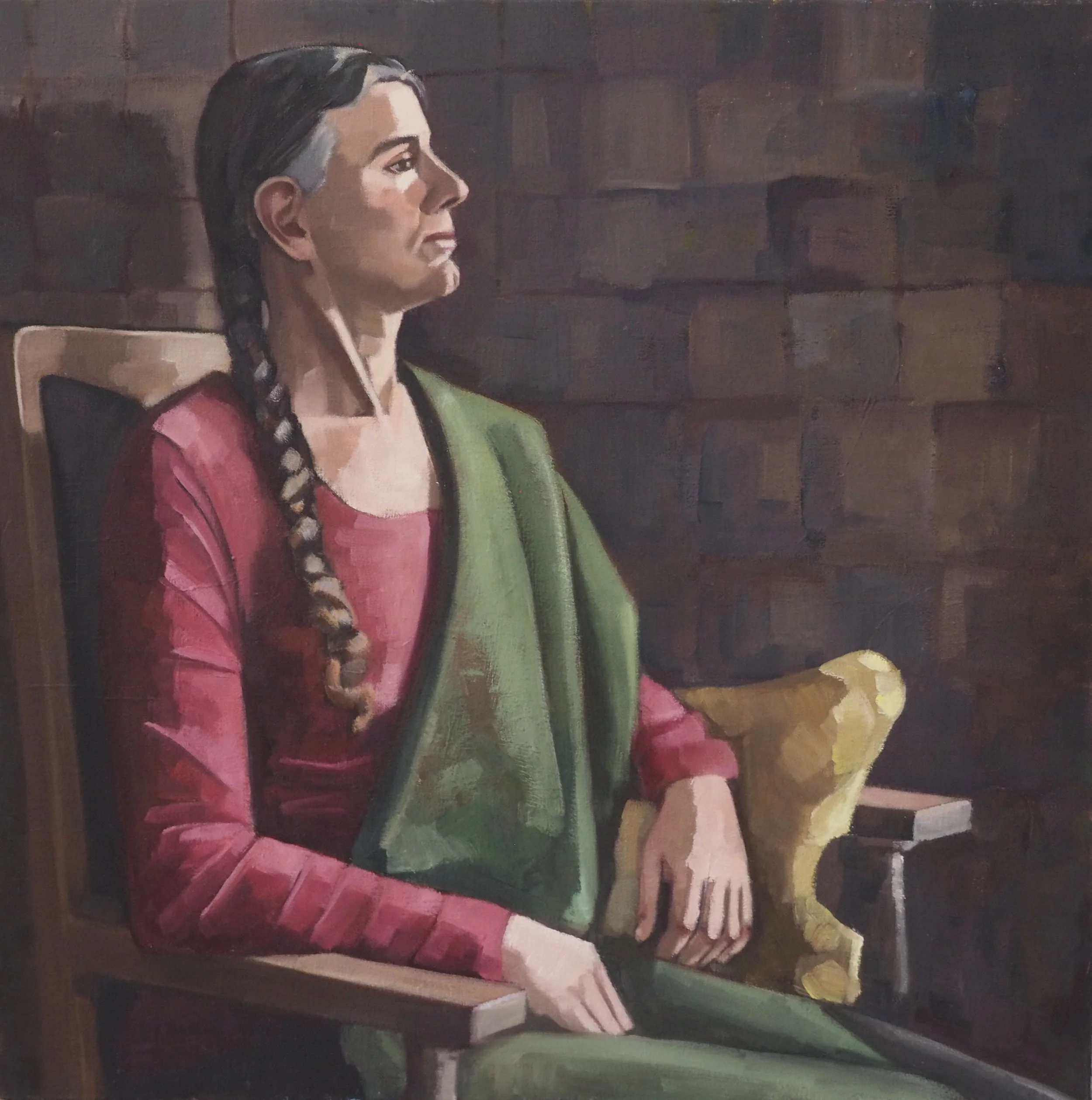 Hilary, 2017,  oil on canvas, 70x70 cm