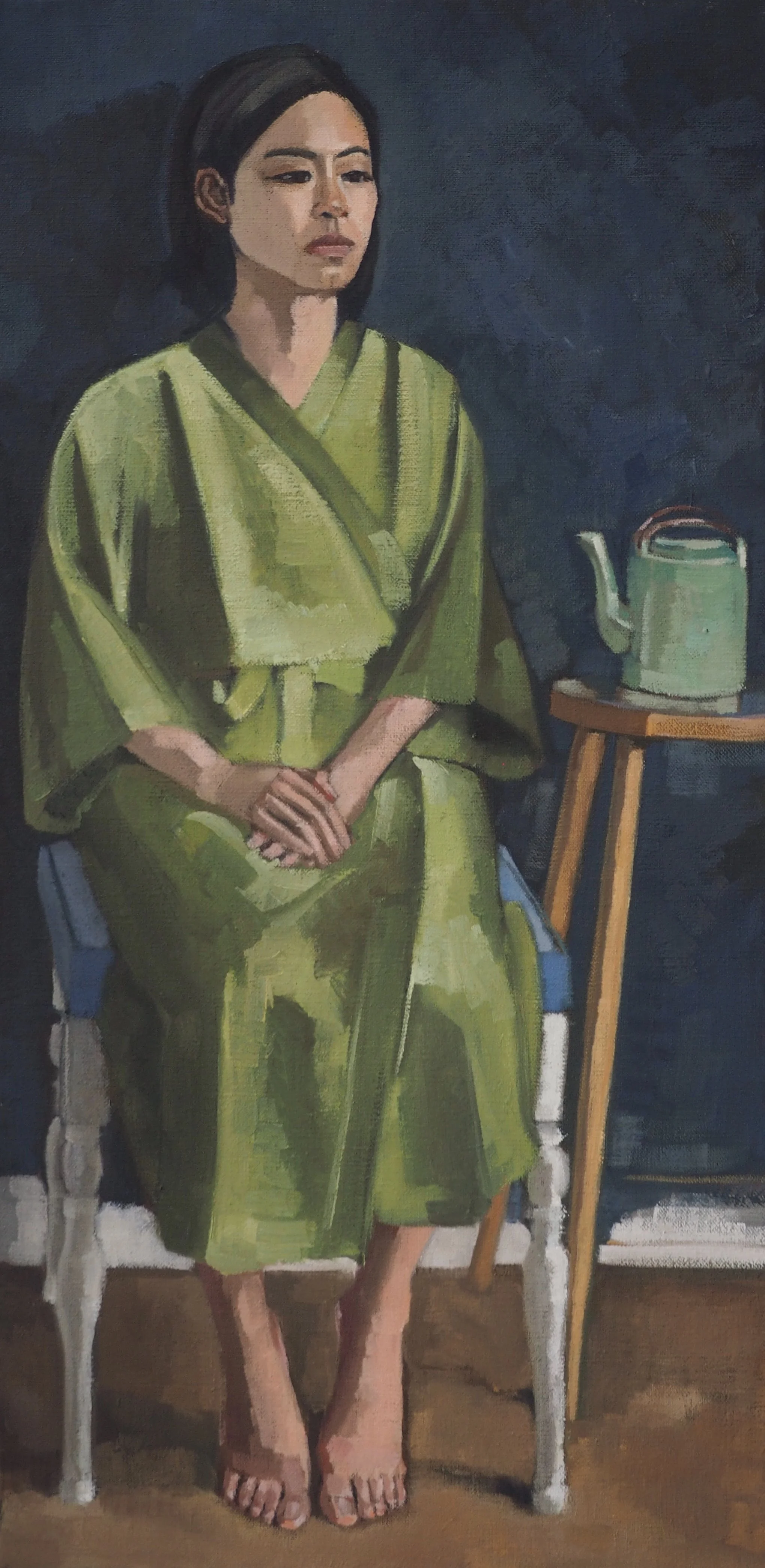 Kuan, 2017, oil on canvas, 60x30 cm