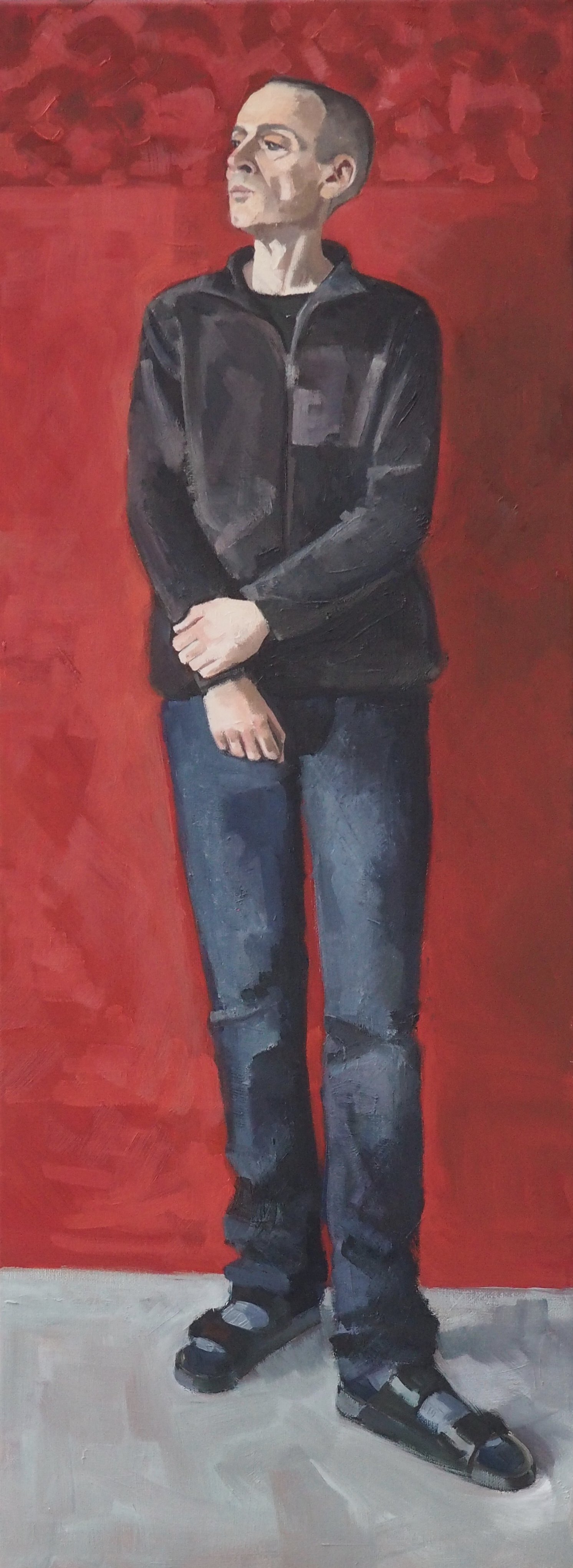 Daniel, 2018, oil on canvas, 80x30 cm