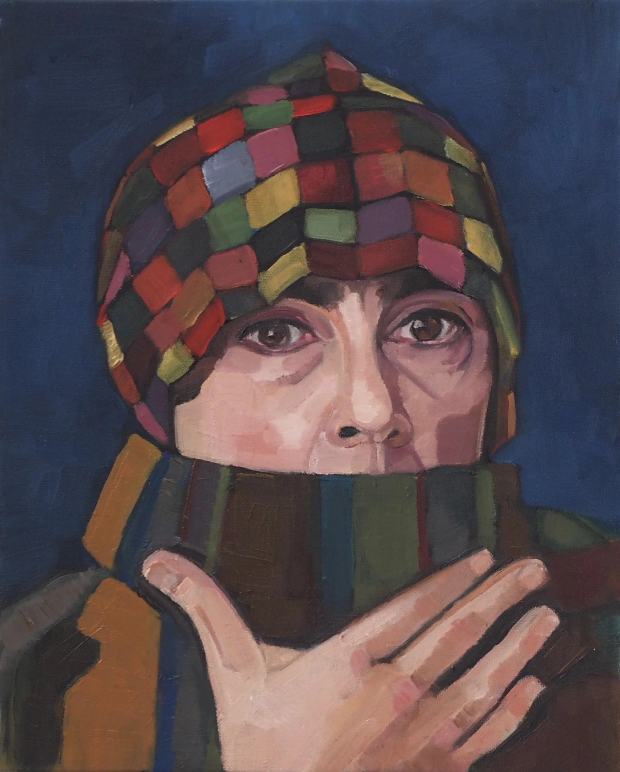 Self portrait, 2015, oil on canvas, 41x33cm 