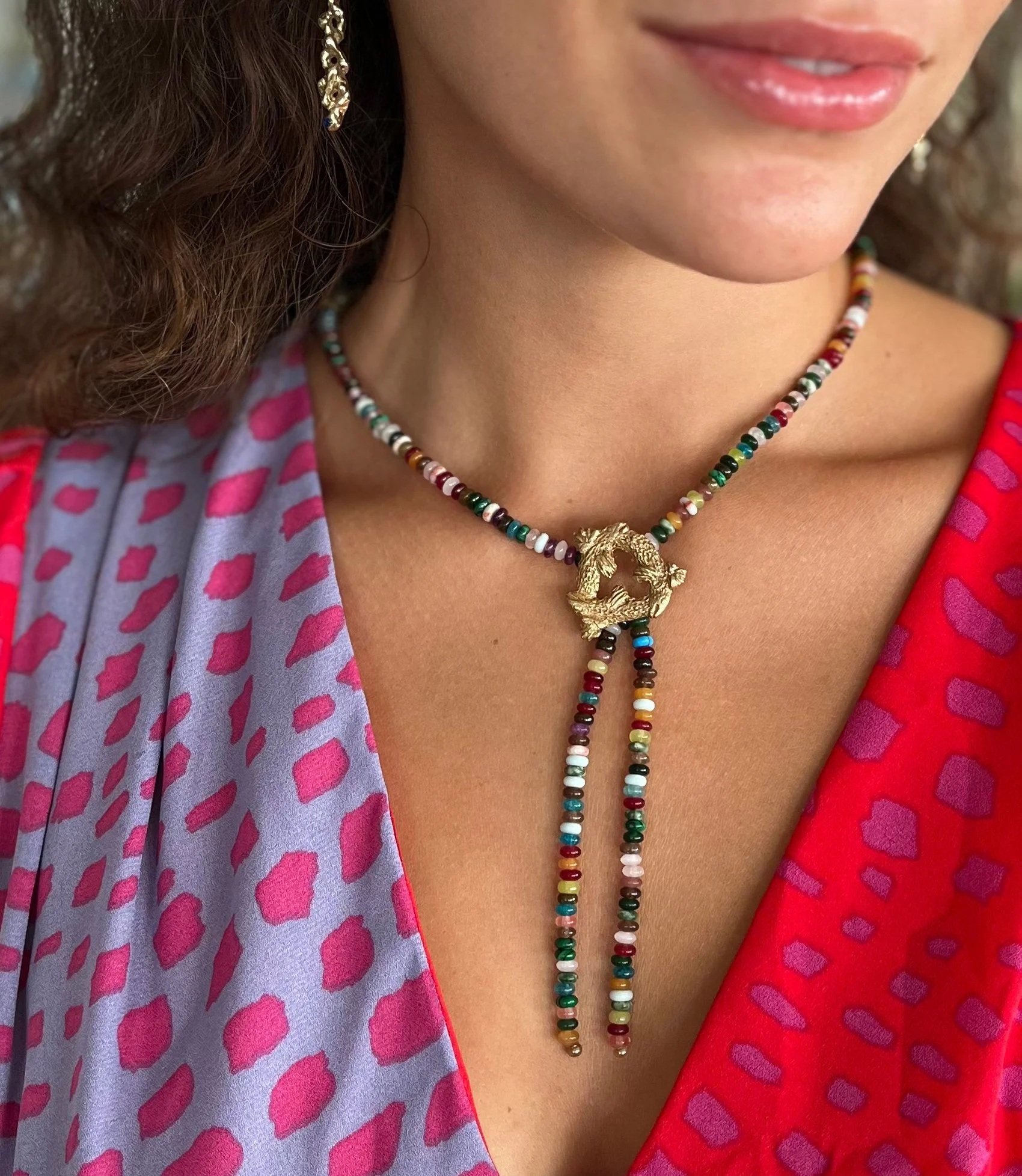 Ichthys Fish Bolo Necklace
