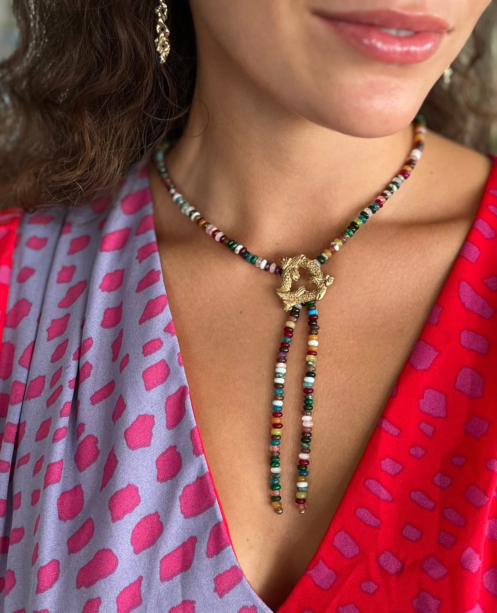 Ichthys Fish Bolo Necklace