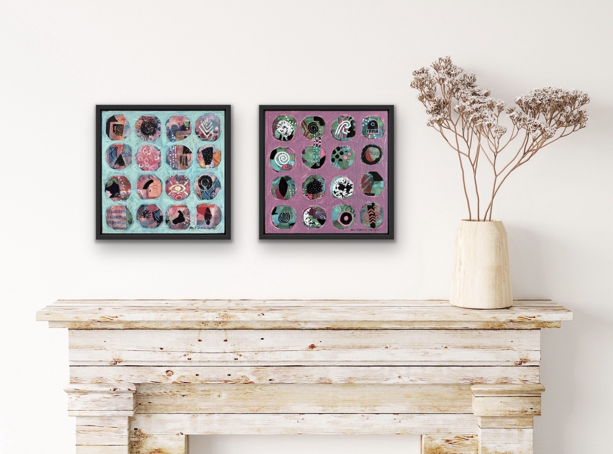 Dancer I and II on virtual wall.jpg