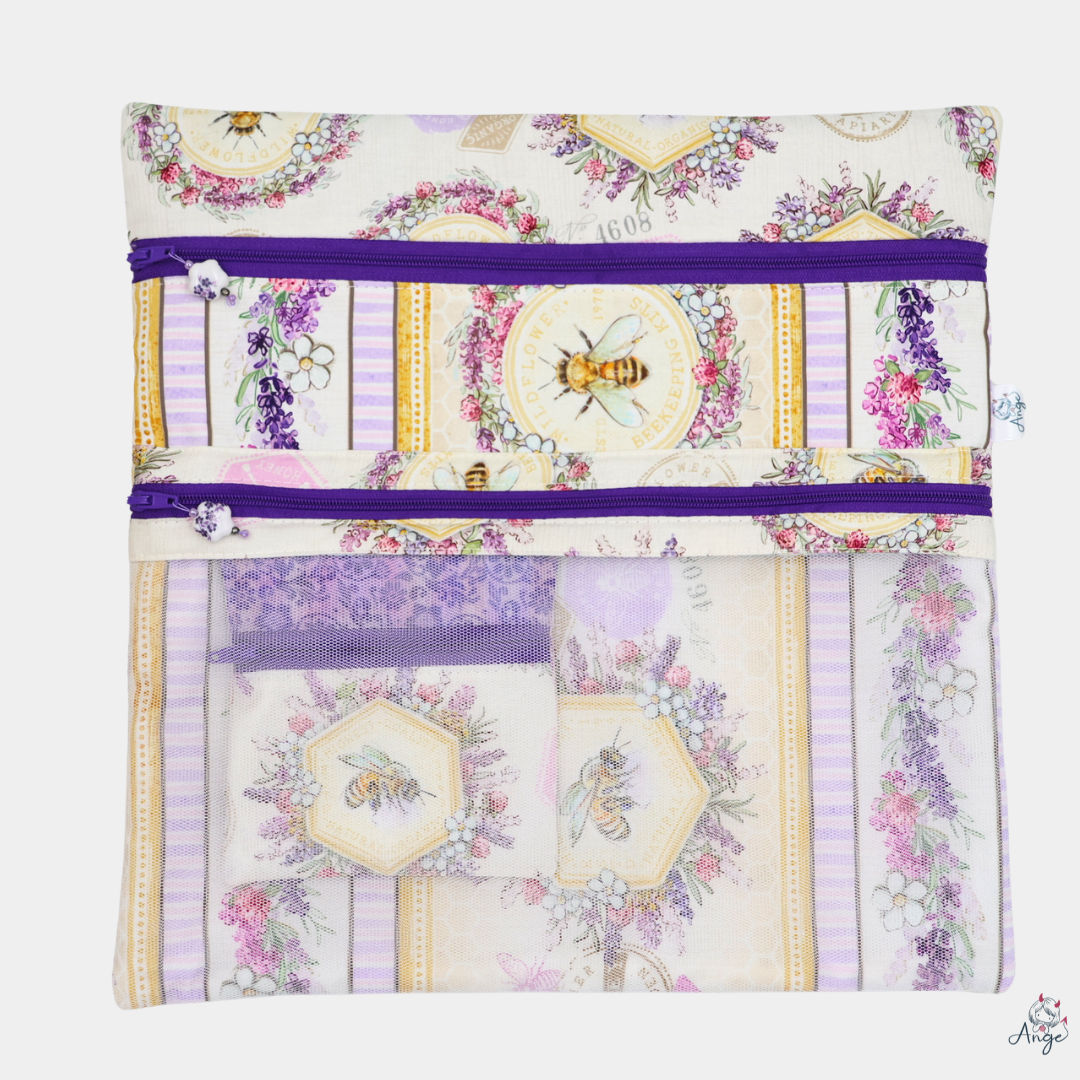 POCHETTE BRODERIE + MINI - Poche tulle