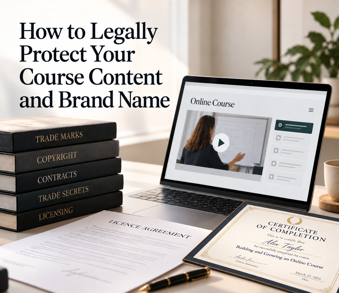 How to Legally Protect Your Course Content and Brand Name