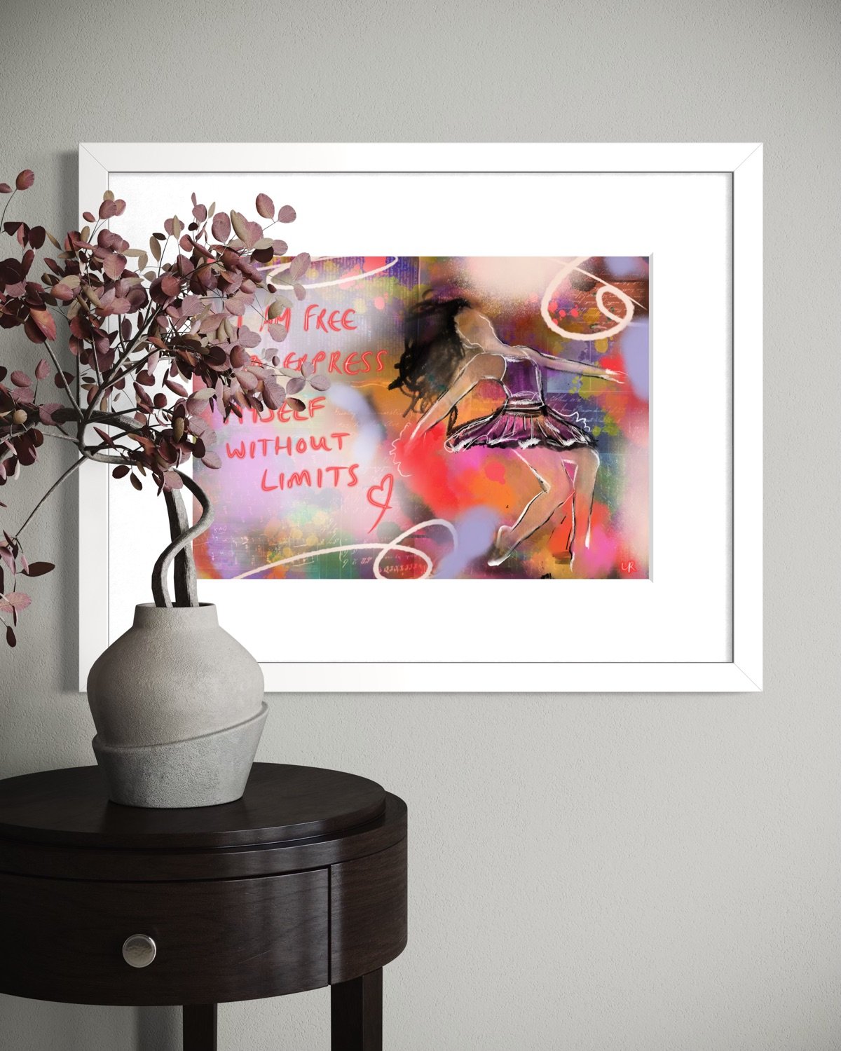 I am free to express myself without limits - Fine Art Print by Liz