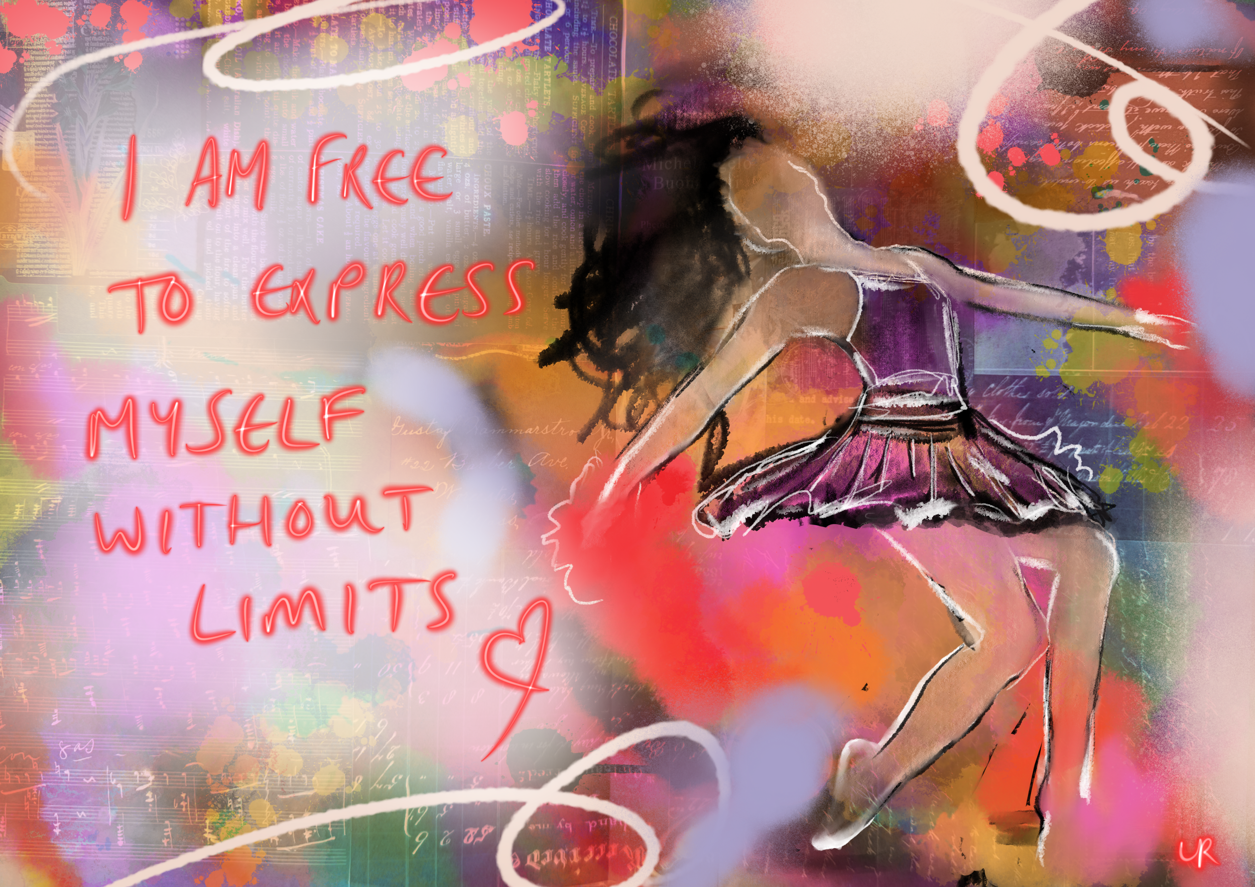 I am free to express myself without limits