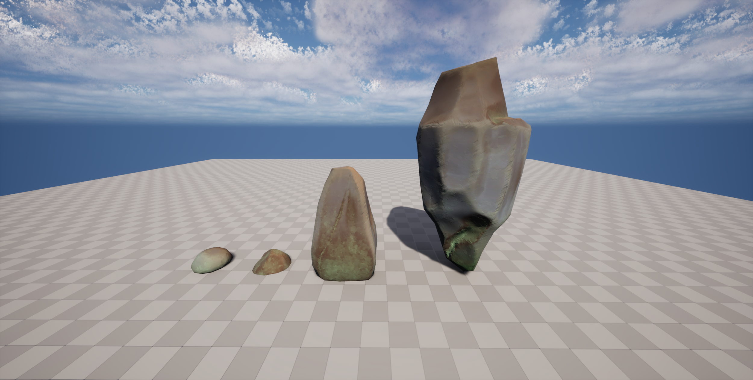 Same with the rocks.