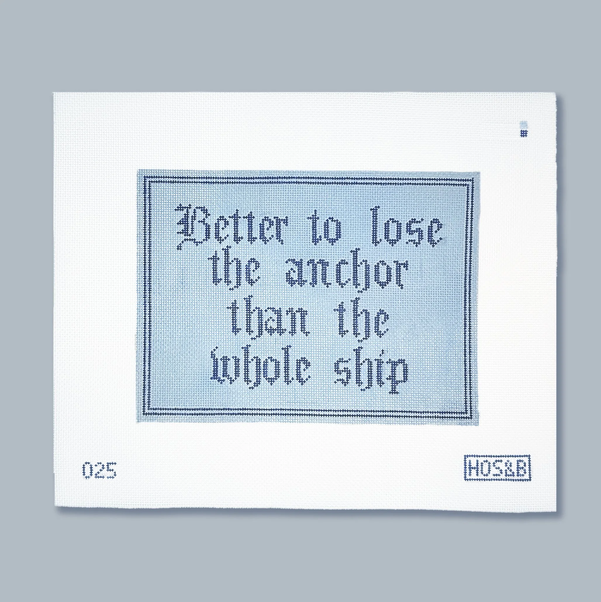 Better To Lose The Anchor