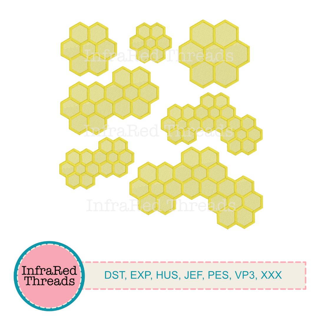 Honeycombs Embroidery Design