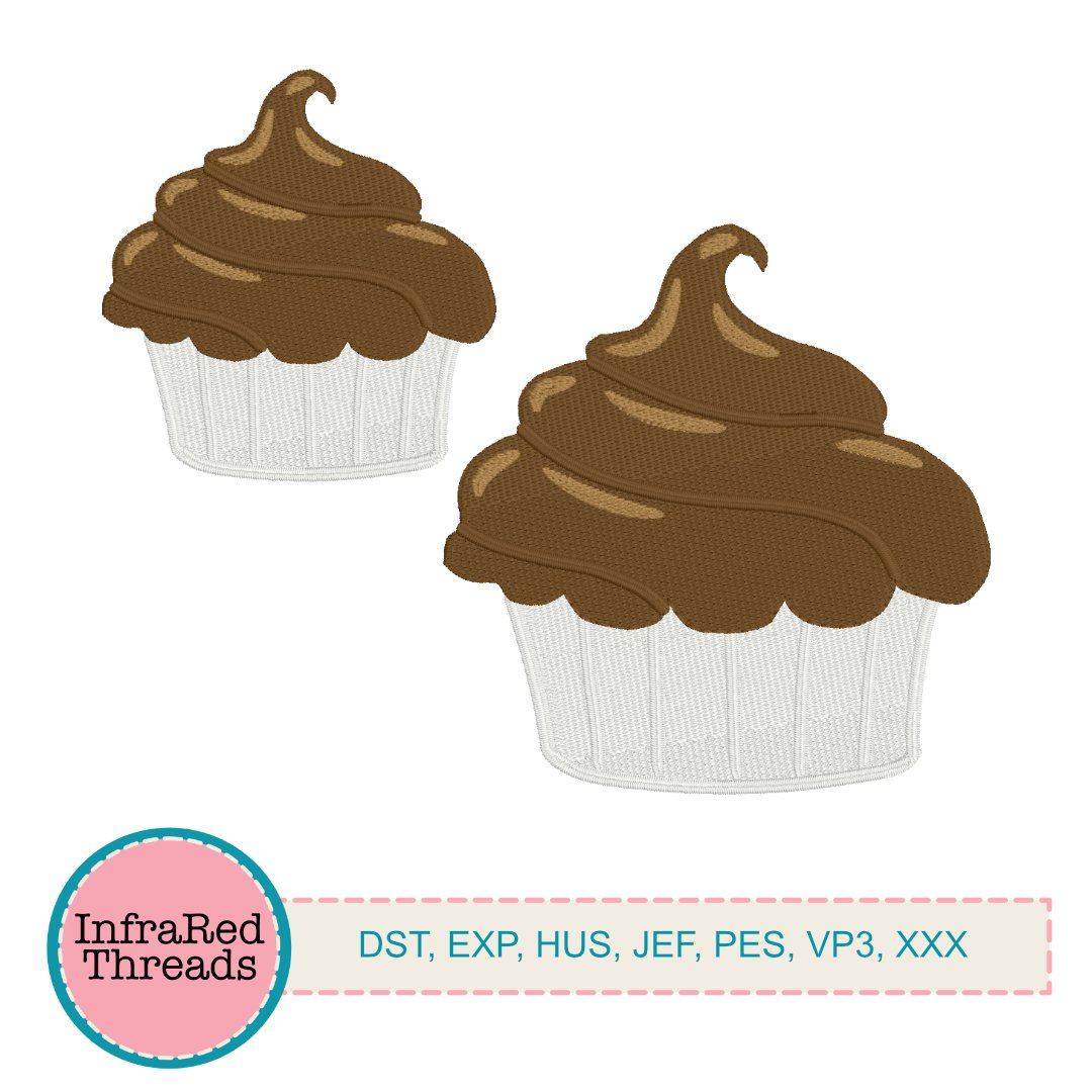 Chocolate Cupcakes Embroidery Design