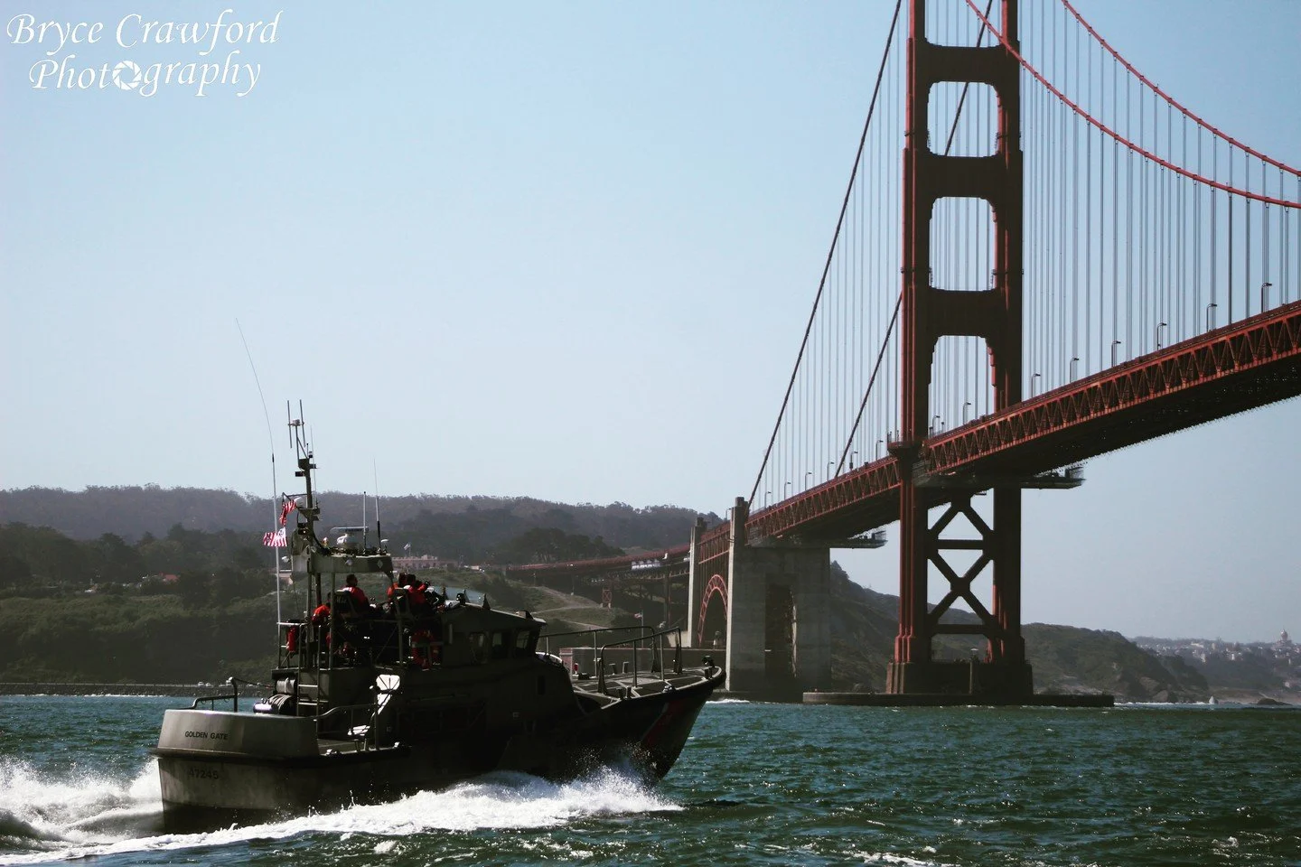 The Coast Guard is always ready... Semper Paratus.
.
.
.
Beautifully framed shot of the San Francisco Golden gate bridge and the Coast Guard's vessel on a clear Sunday morning training mission. @canonusa @uscg @onlyinsf @sfbucketlist