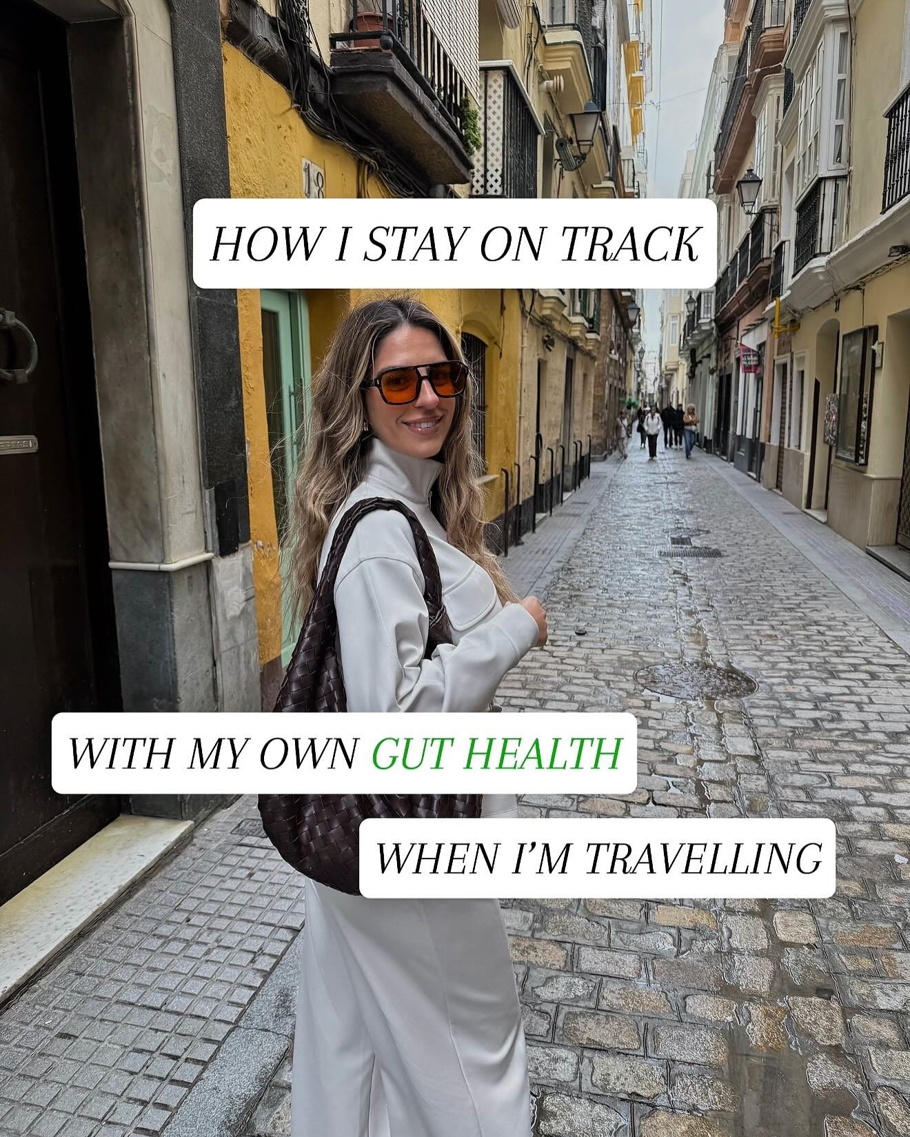 Travelling doesn&rsquo;t mean your gut health needs to suffer ↠✈️↠

These are my 3 non negotiable&rsquo;s I do to help me stay on track with my gut health when I&rsquo;m abroad 

- not forgetting always trying out the local kefir and kombucha (if I c