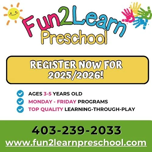 🌟A few spots left 🌟
* Tues/Thurs 3-year-old programs (am and pm)
* Afternoon 5 days/week program

Don&rsquo;t miss out - register today to save your spot!💛
#Preschool #calgarypreschools #earlylearning