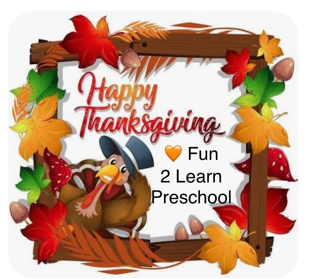 We would love to give thanks to our wonderful preschool families🧡 Thank you for entrusting us with your little little turkeys, as they bring so much joy to our classroom every day! We wish you all a Thanksgiving filled with love, joy and blessings ?