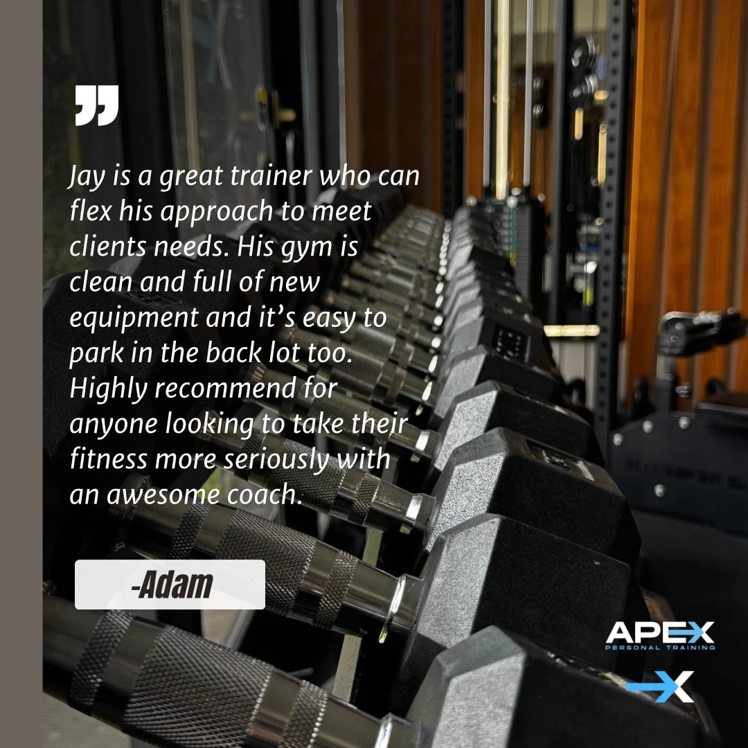 At Apex Personal Training, our goal is simple: help our clients take their health and fitness seriously in a supportive, structured environment.

Thank you for the review, Adam.

📍 7807 Sunset Blvd
Los Angeles, CA 90046

Come check out the studio an
