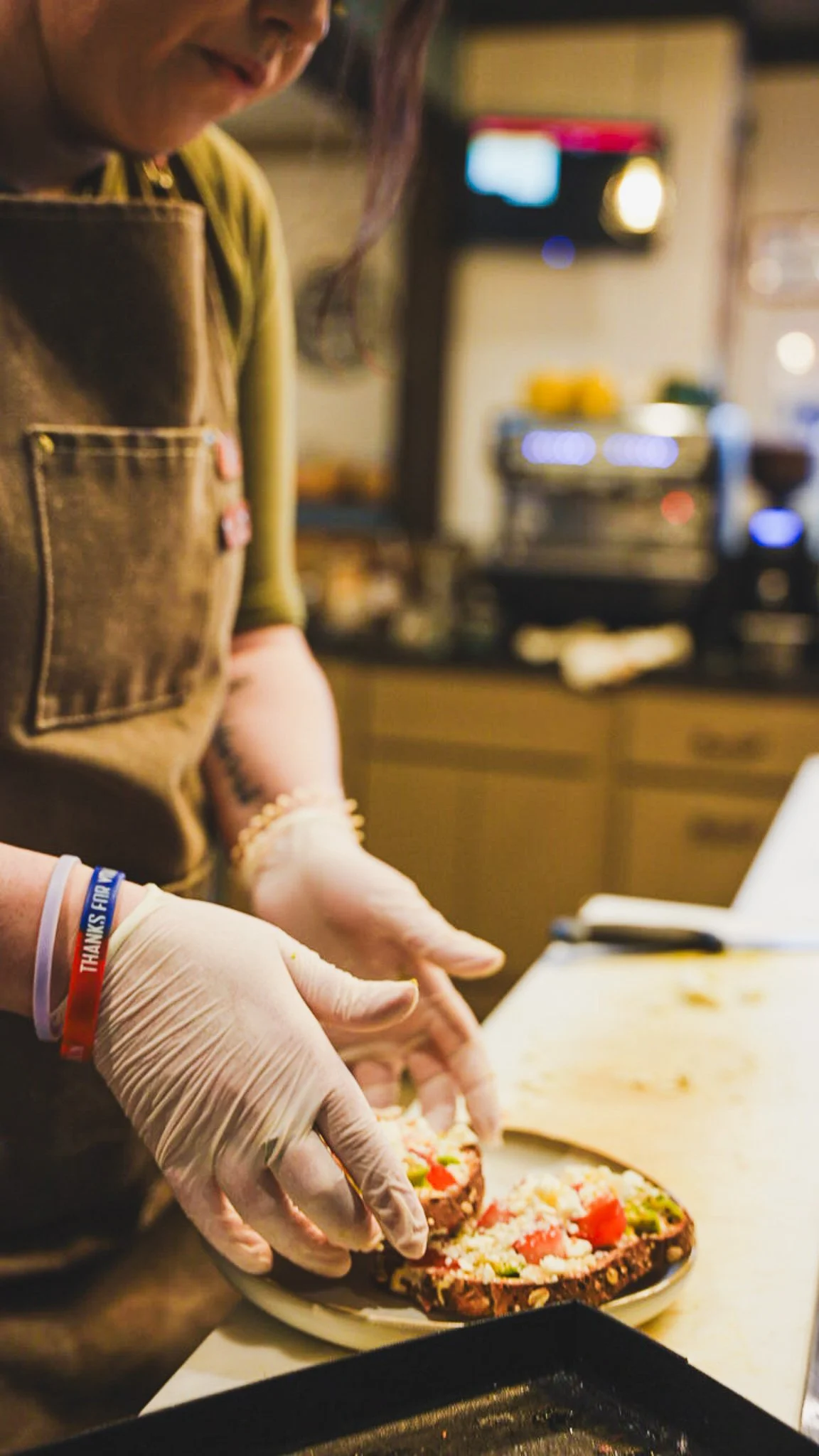Preparing lunch at harvest coffee co in Columbus georgia