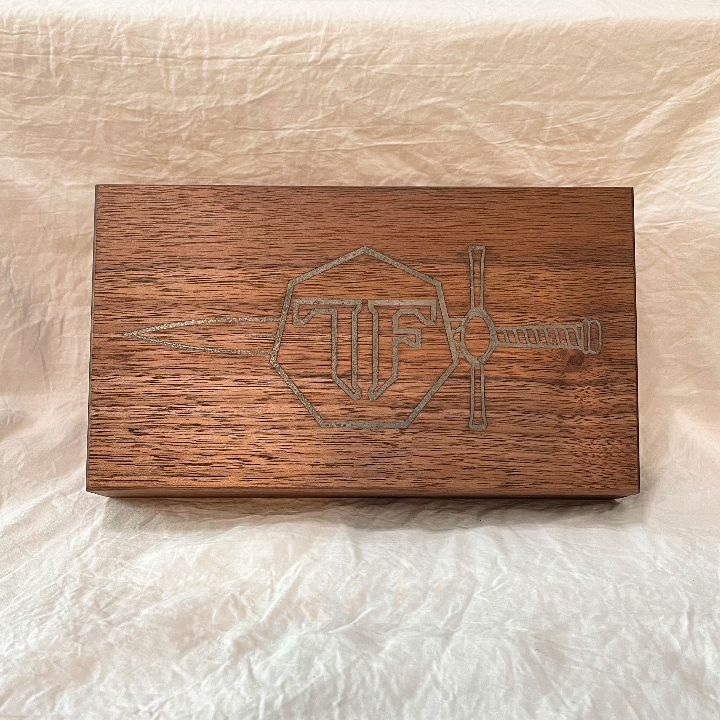 steel inlay large dice box walnut leather lined.jpeg