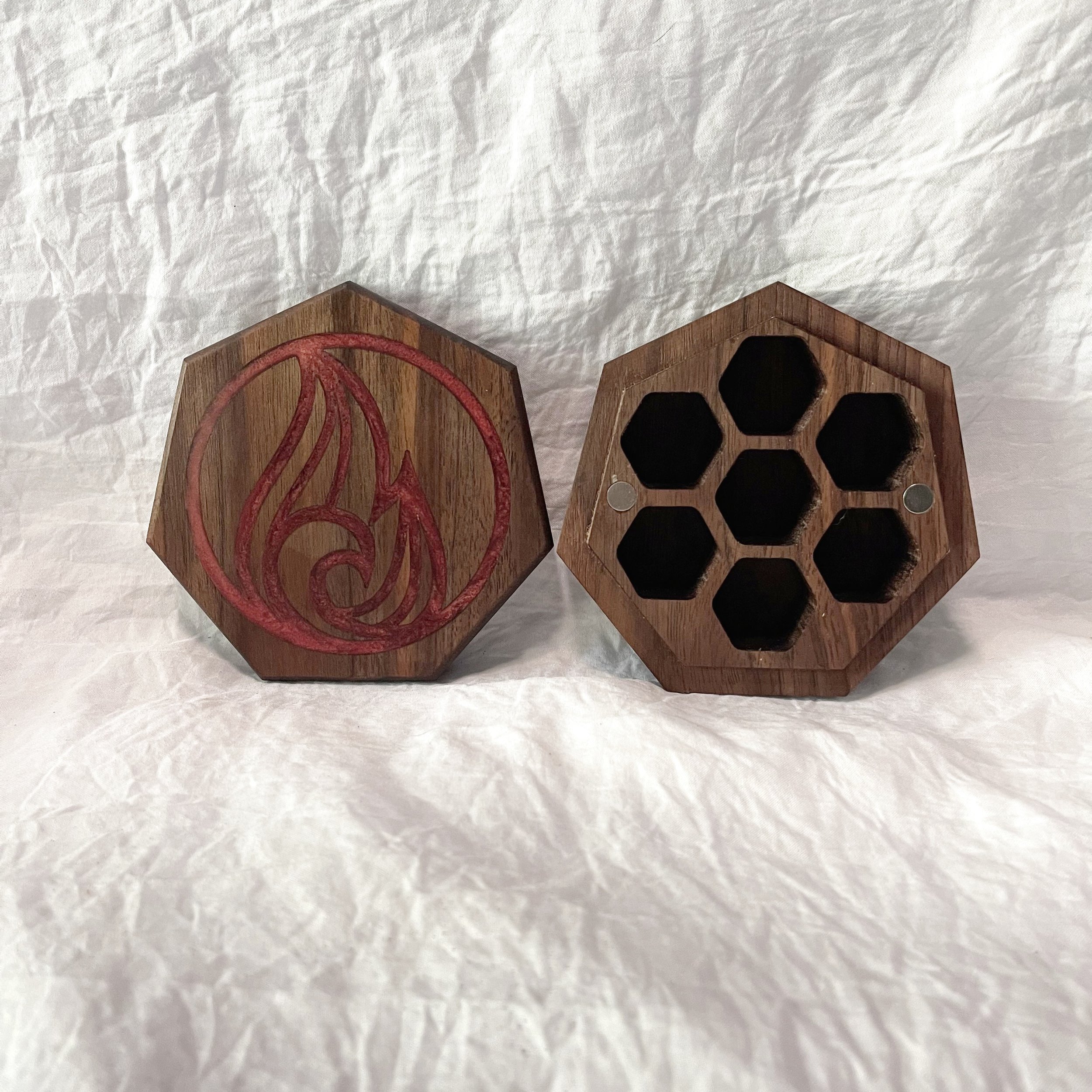 fire elemental dnd dice box resin inlay.jpeg