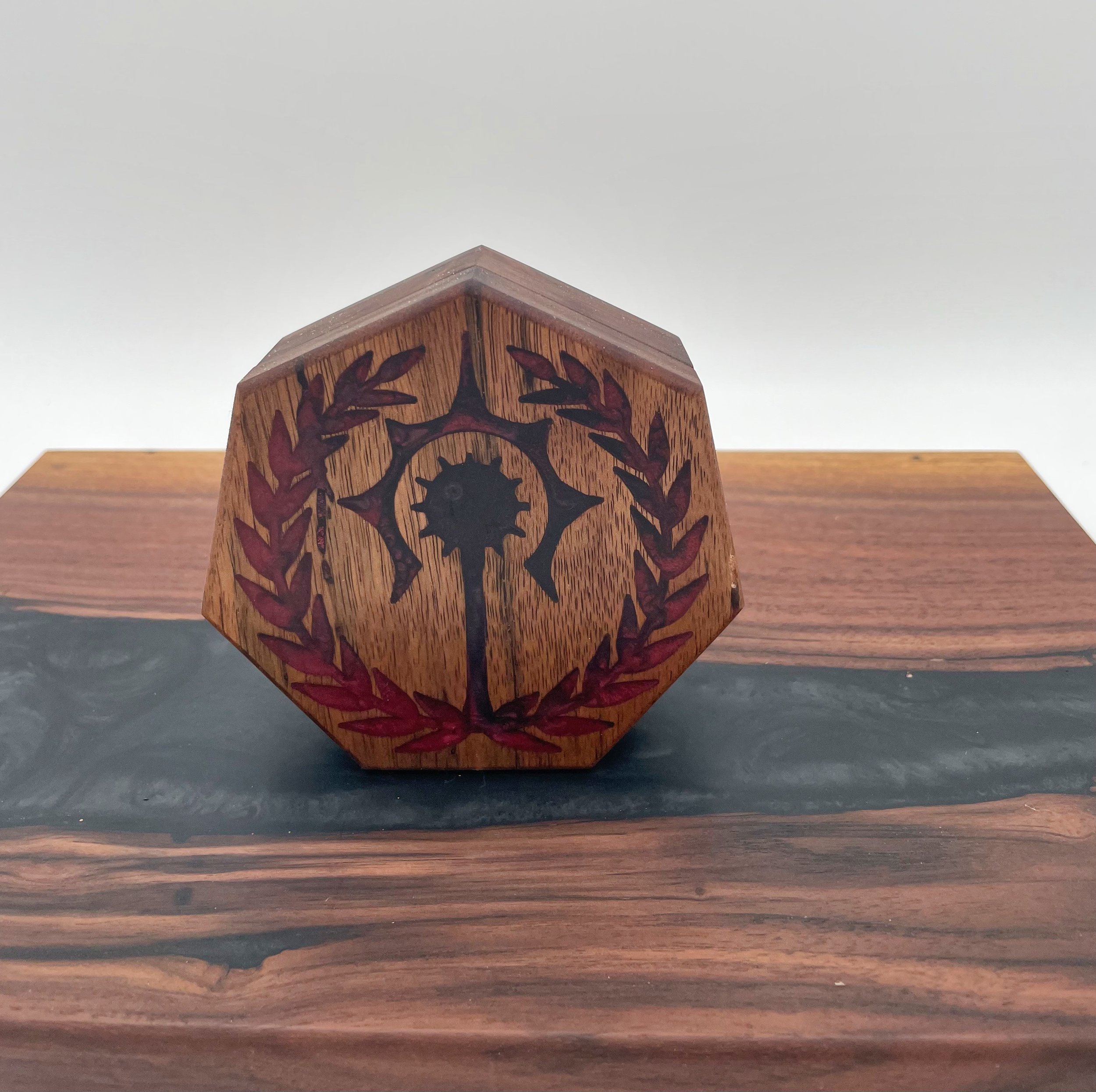 black walnut cleric dnd dice box resin inlay.jpeg