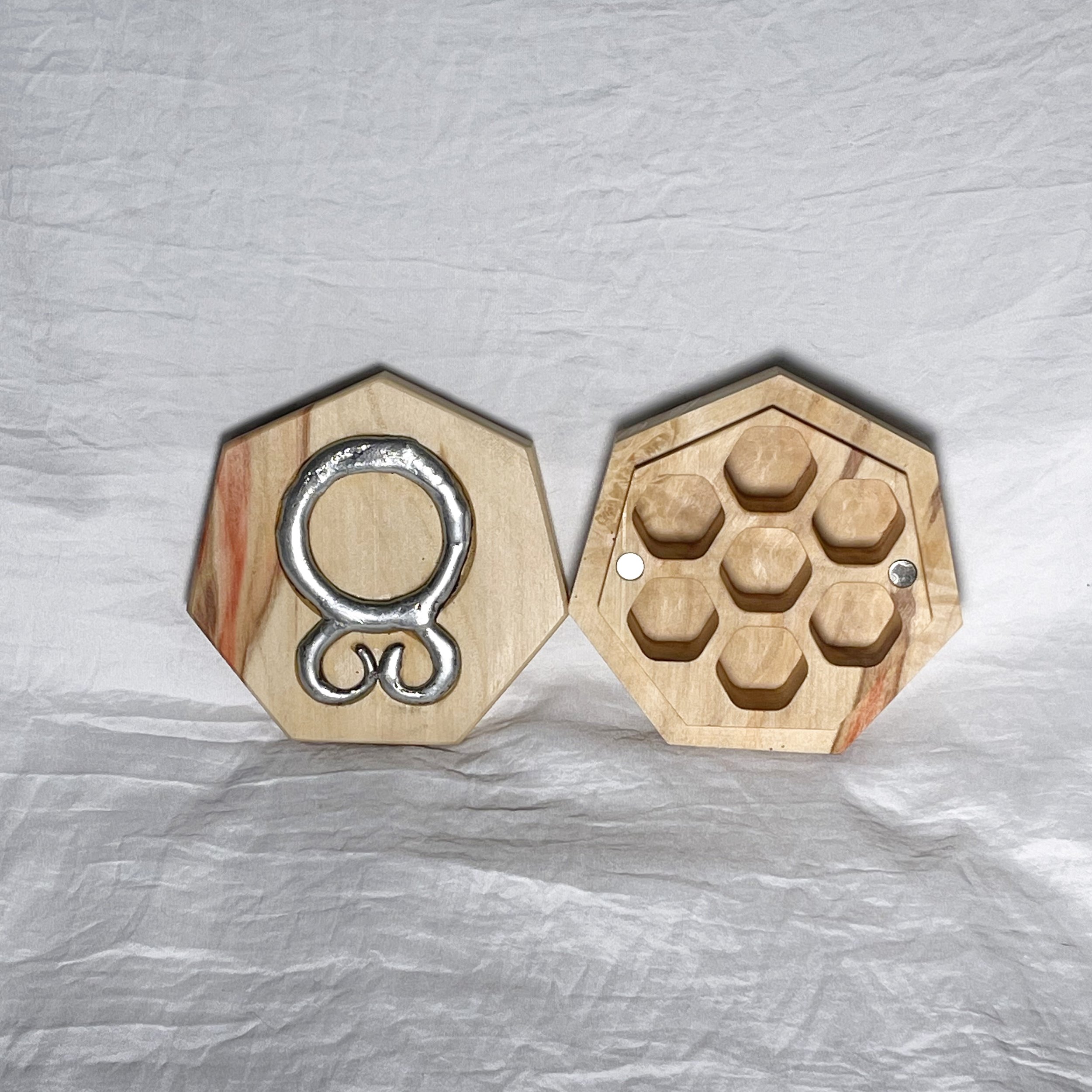 troll cross metal casting dnd dice box hardwood.jpeg