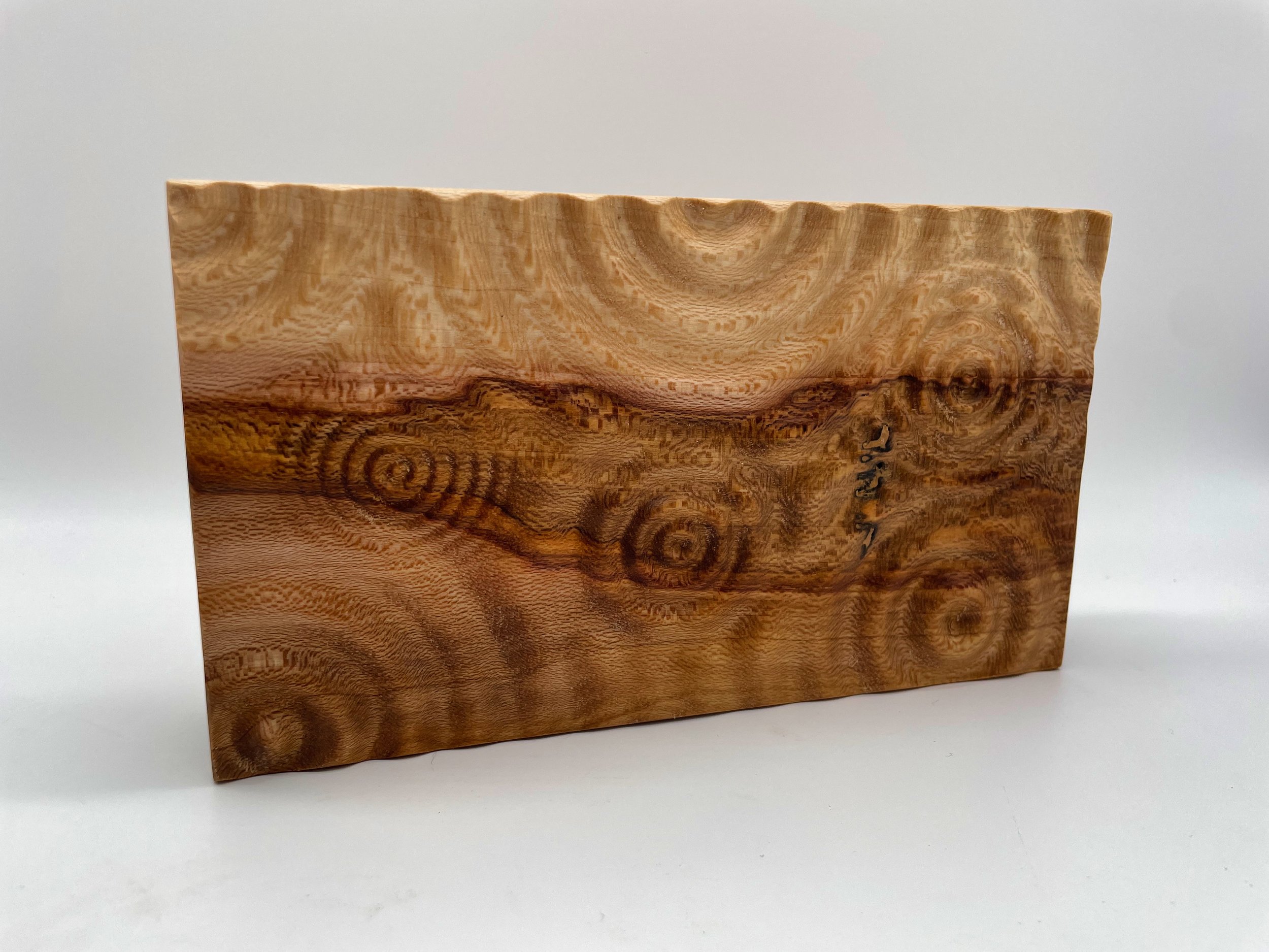 waterdrop carved dice card box case large sycamore hardwood.jpeg