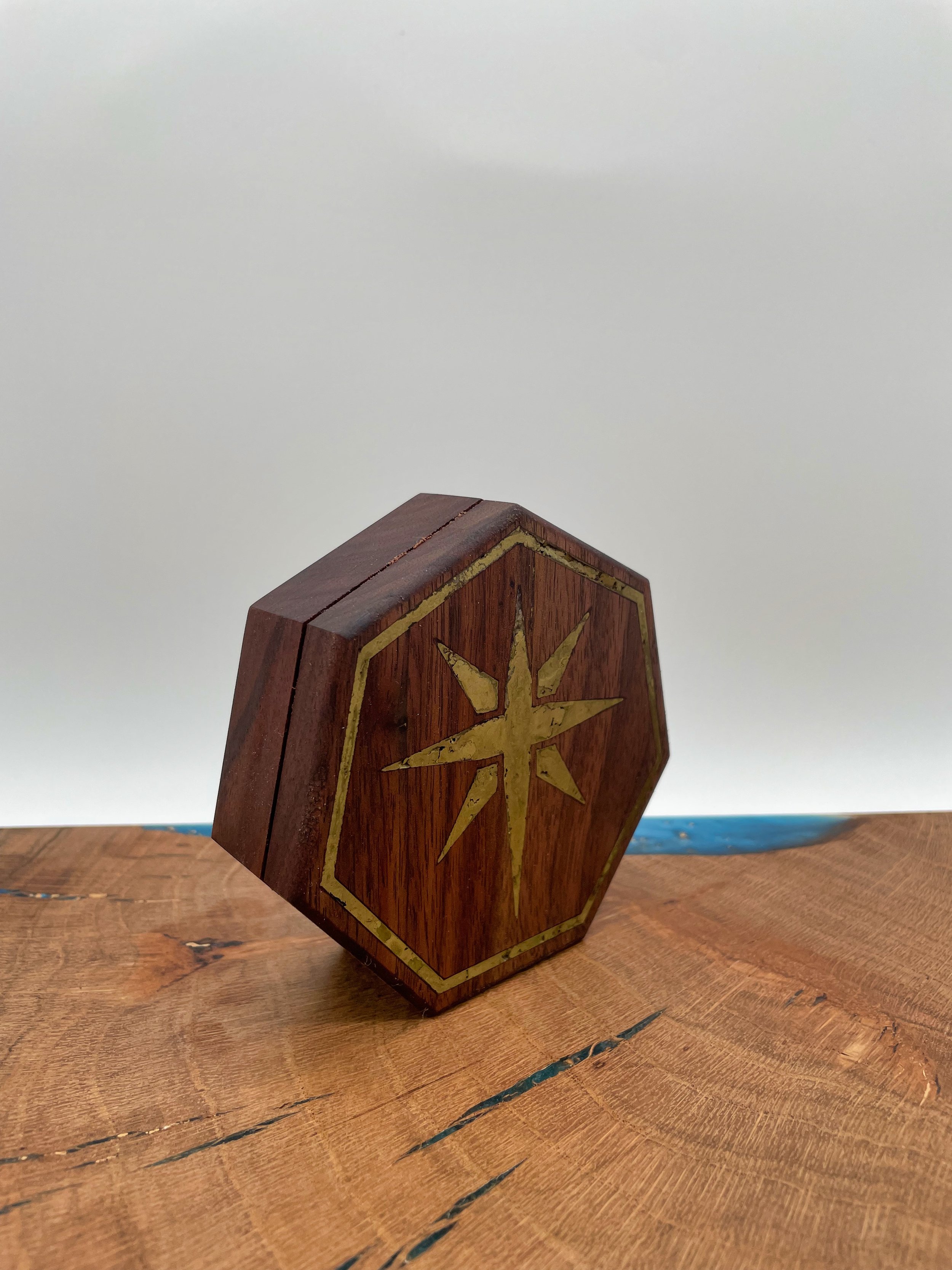 dnd cleric icon inlay brass walnut dice box case.jpeg