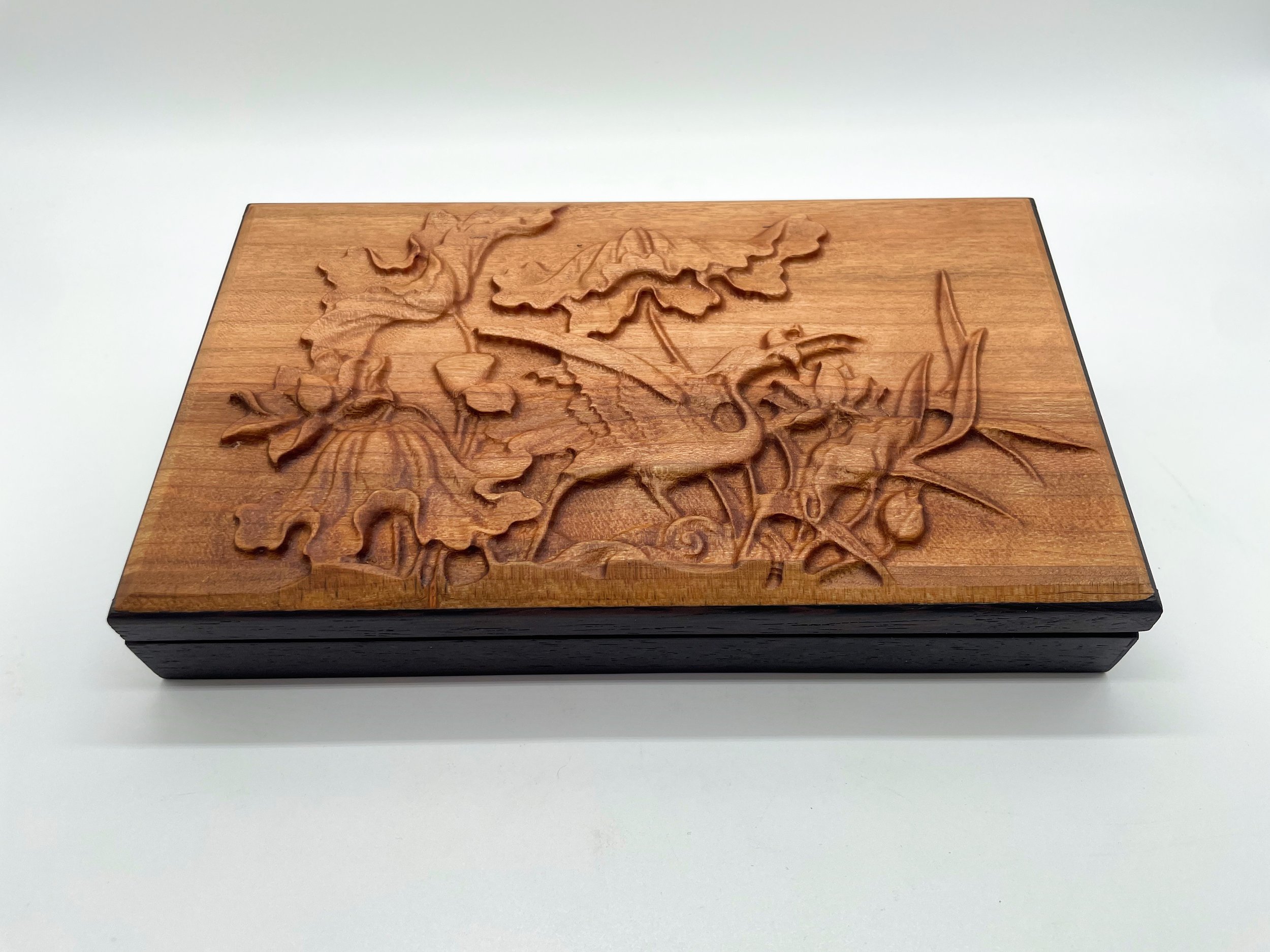 carved top card dice carrying case cherry wenge pokemon dnd.jpeg