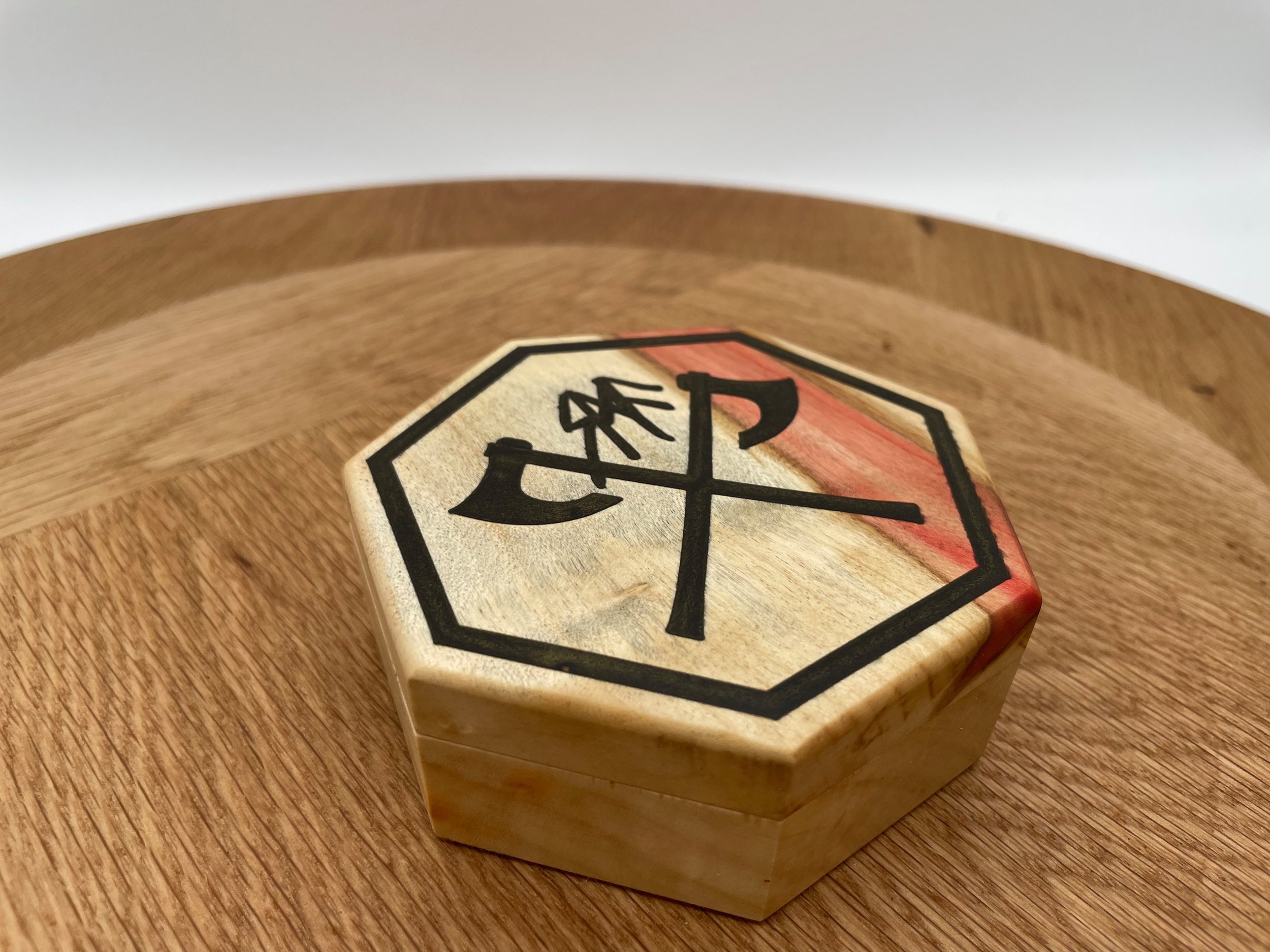 dnd dice box case magnetic boxwood barbarian inlay.jpeg