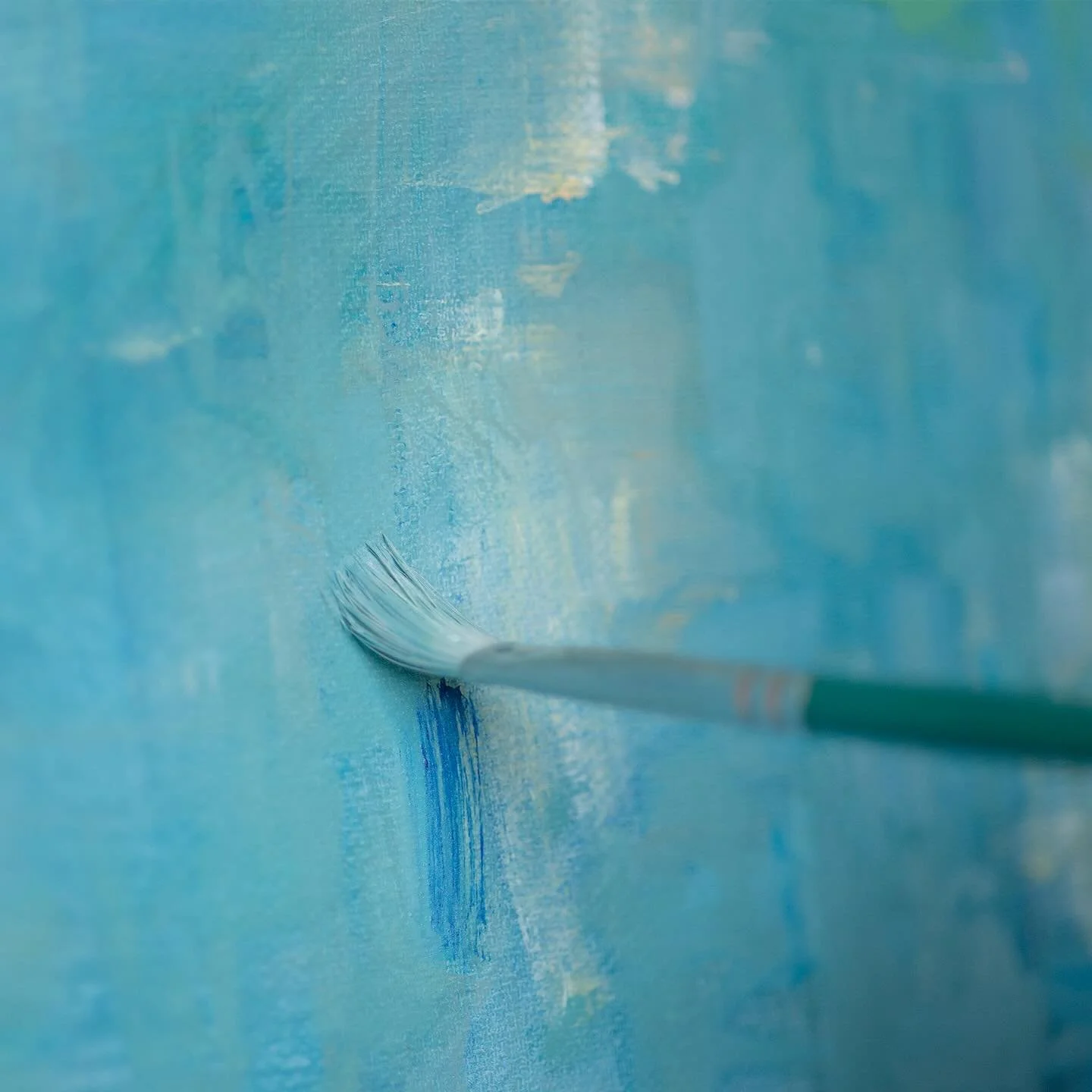#jackiephilipartist #painting #artistpainting #blue #green #artistpaintbrush #brushstrokes #details