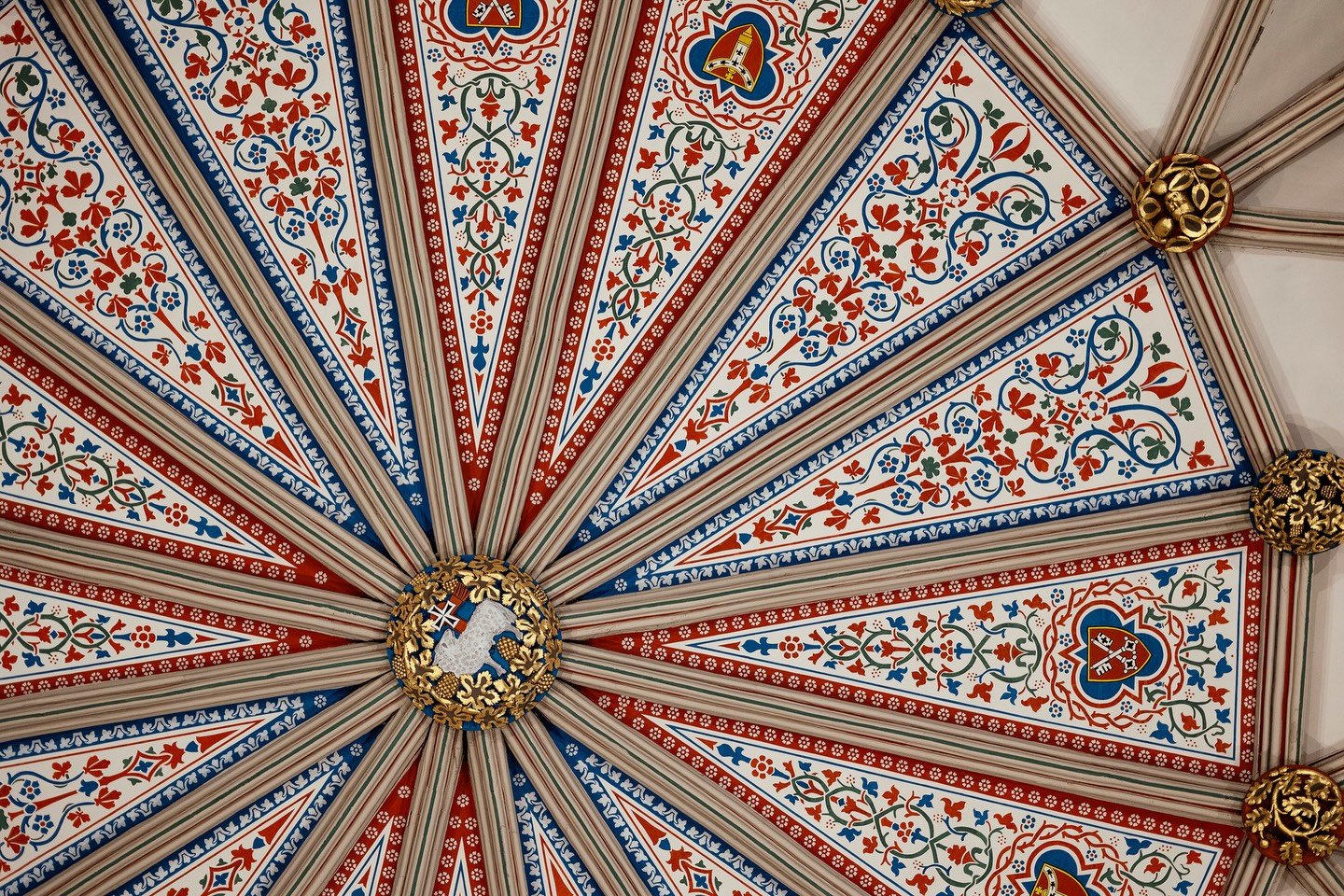 The ceiling of the Chapter House in York Minster Cathedral. #york #yorkminster #yorminstercathedral #churchceiling #churchceilings
