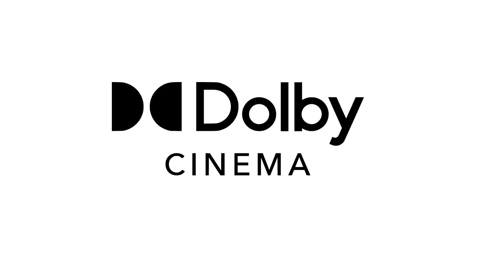Dolby Cinema logo in black text on a white background.