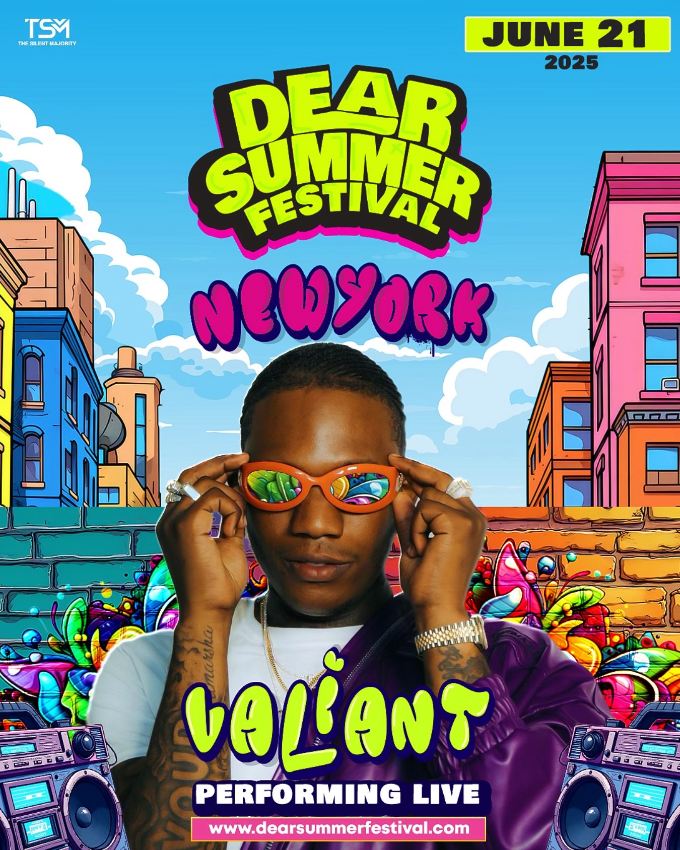 🚨 NEW YORK Artist Alert🚨 NEW YORK Artist Alert 🚨 NEW YORK Artist Alert 🚨
🗣️ We Are Thrilled To Announce That one of Dancehall’s Best 🎤 @valiant_music Will Be Taking The Stage At Dear Summer Festival🧨🧨🔥🔥
Get Ready For An Unforgettab