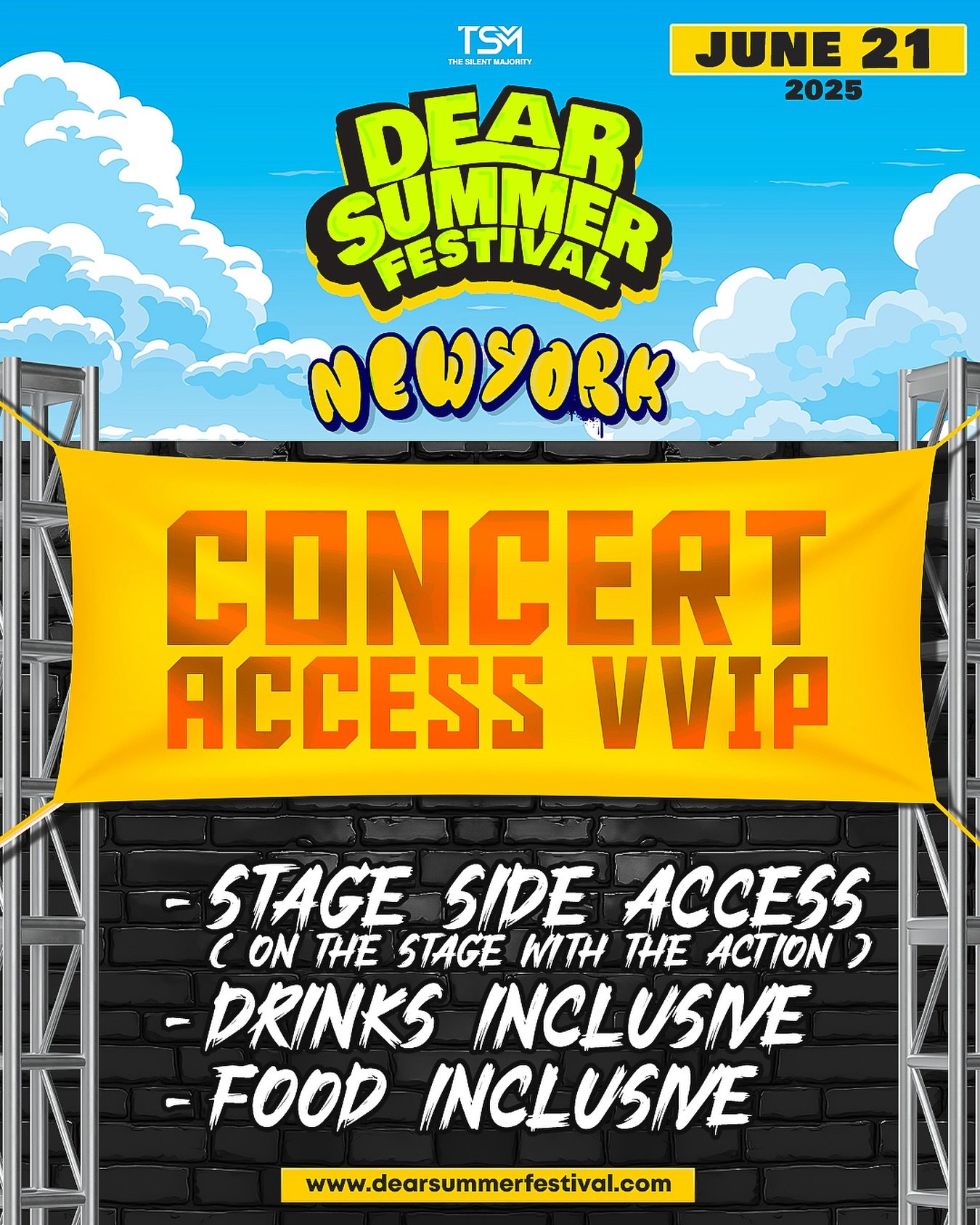 🚨 VIP Tickets Are Almost Sold Out! 🚨
Due to the incredible response, we’ve
decided to take things up a notch‼️
🔥 Introducing: Concert Access VVIP 🔥
This exclusive ticket includes all the same perks as VIP, plus On stage-side access—