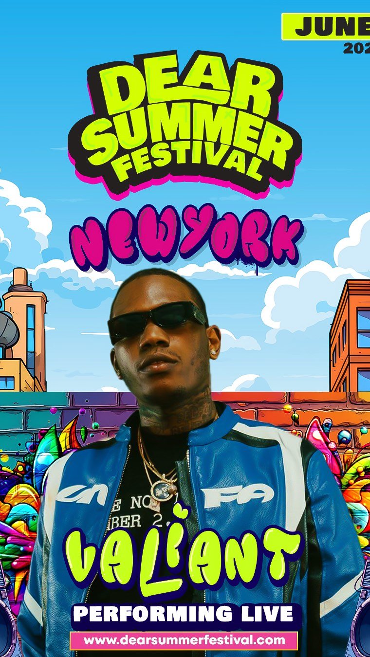 🚨 NEW YORK, TURN THAT ENERGY ALL THE WAY UP! 🚨
@valiant_music is set to BLAZE the stage TOMORROW at Dear Summer Festival 🧨🔥
Get ready for an unforgettable performance as he brings pure DANCEHALL VIBES to the heart of NYC! 🇯🇲🎶 Let the riddims