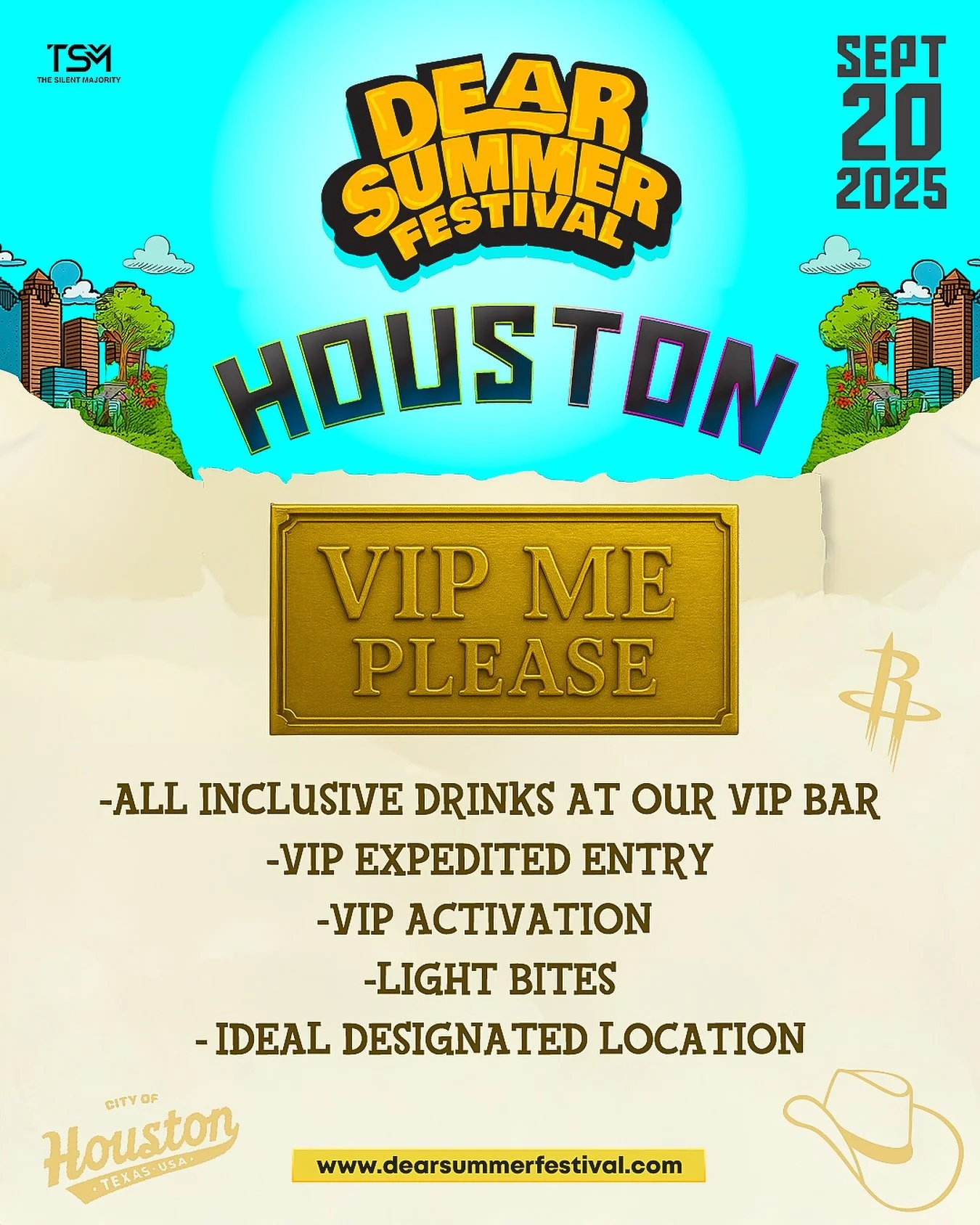 🎉 VIP ME PLEASE! 🥂🥃💥
LIMITED AMOUNT AVAILABLE 👀
You already know the vibessss — Grab yours & pull up 😎✨
🎟️ Tickets + Info: DearSummerFestival.com
Tag the crew. Grab the fits. We’ll be seeing you REAL soon ✌🏾🚀🚀
#DearSumm