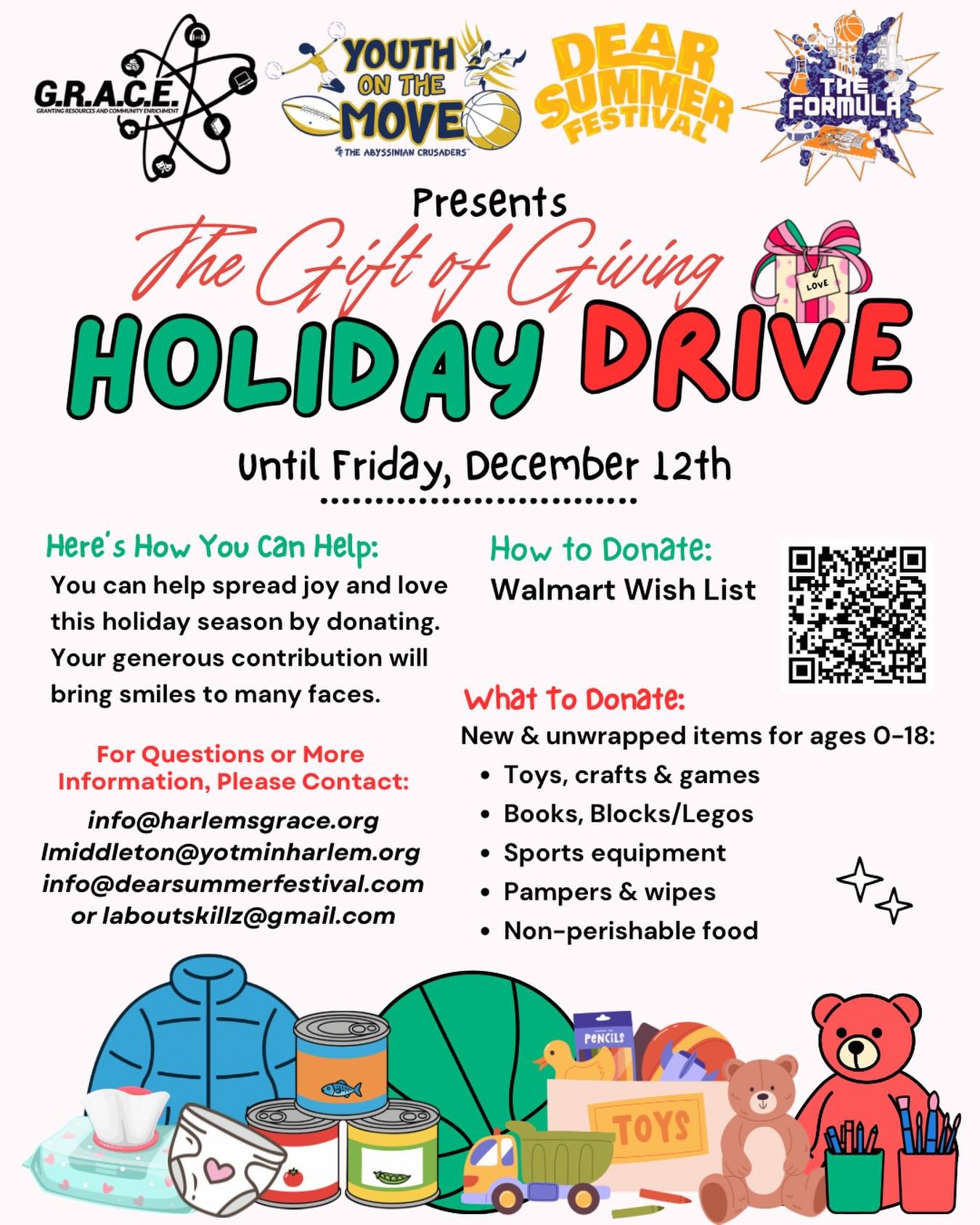 &rsquo;Tis The Season To Show Out For Community! 🎁✨
The Gift Of Giving Holiday Drive Is Officially Live!

We&rsquo;re collecting love for our youth (ages 0&ndash;18) &mdash; pull up with:
&bull; Toys
&bull; Books
&bull; Art Supplies
&bull; Sports &a