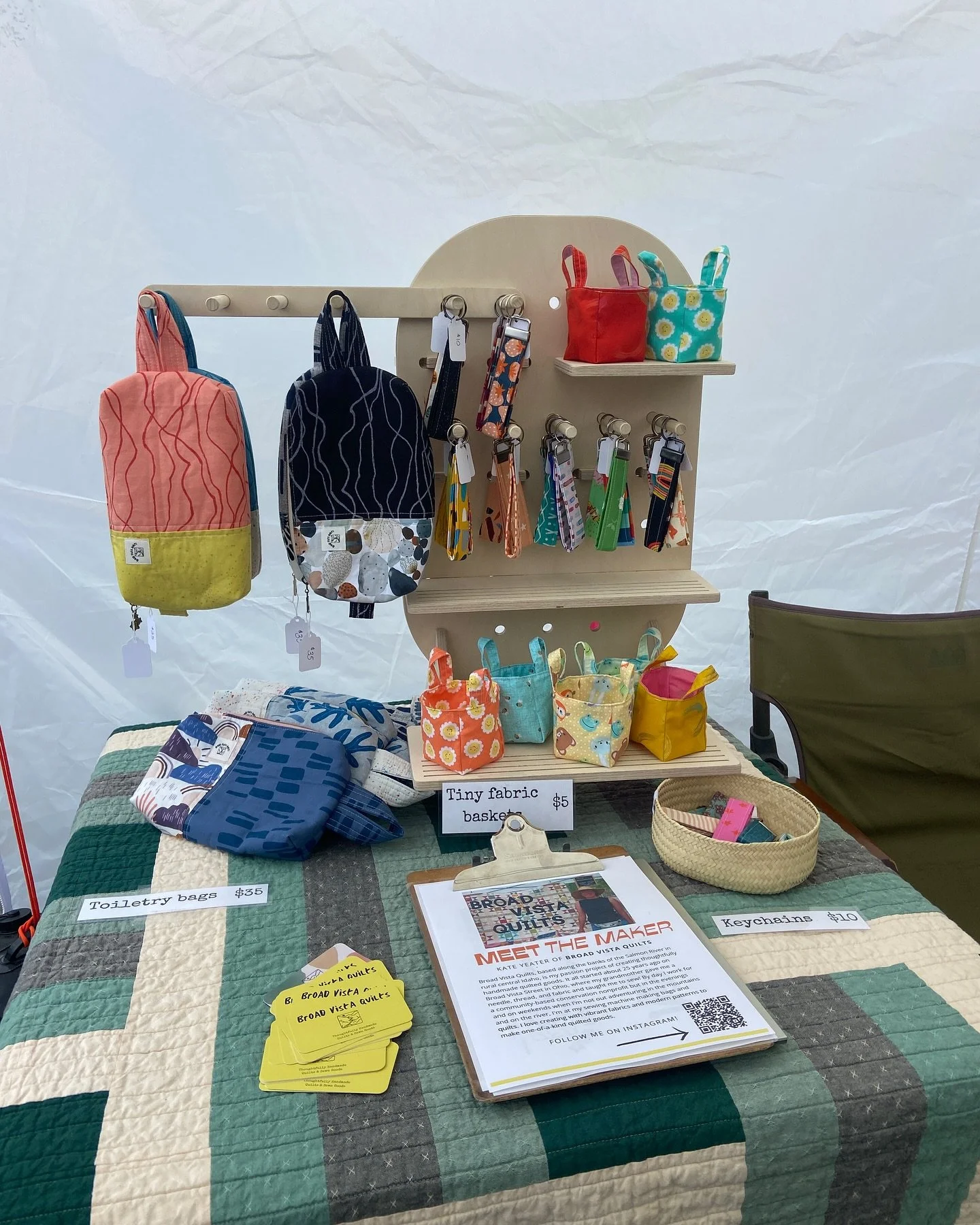 A belated thank you to everyone who came out to shop &amp; visit on Sunday for the Missoula MADE Fair! It was my best summer made fair yet, despite the below average temps &amp; bit of rain. It was so lovely to see familiar faces, including Kat and h
